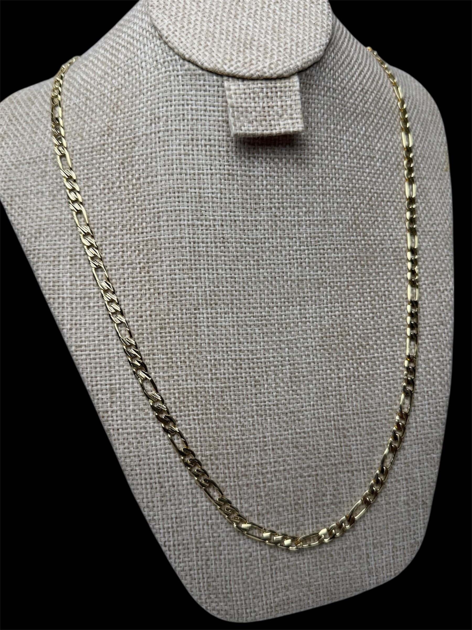 Cadena Crtr Plana 5 mm Oro Laminado 18 K