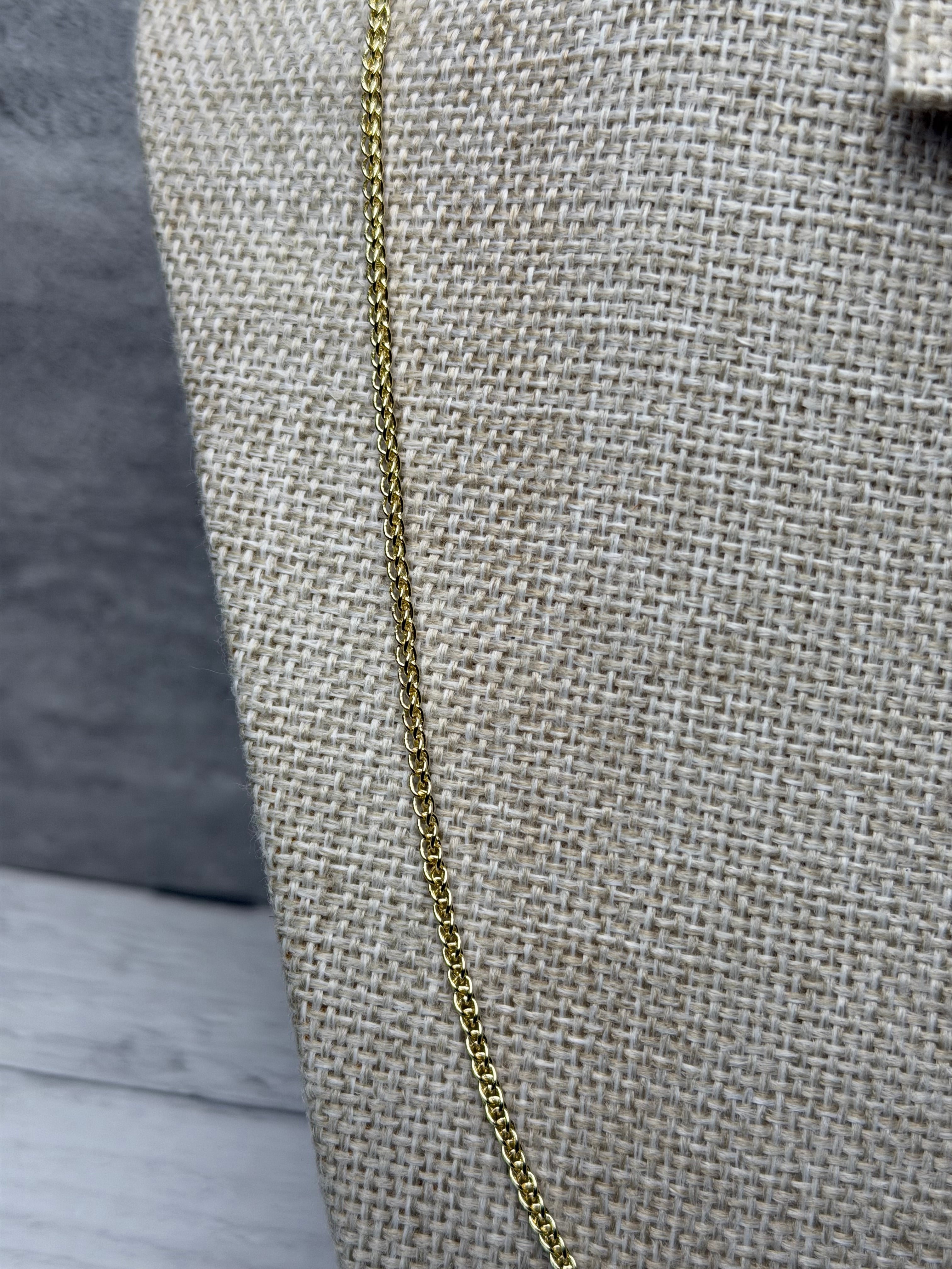 Cadena Tipo Torzal 2 mm Oro Laminado 18 K