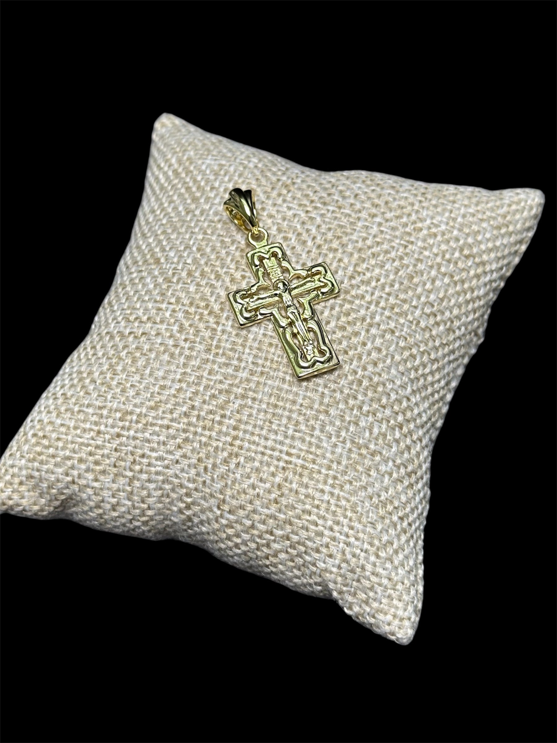 Dije Cruz 3 cm Oro Laminado 18 K