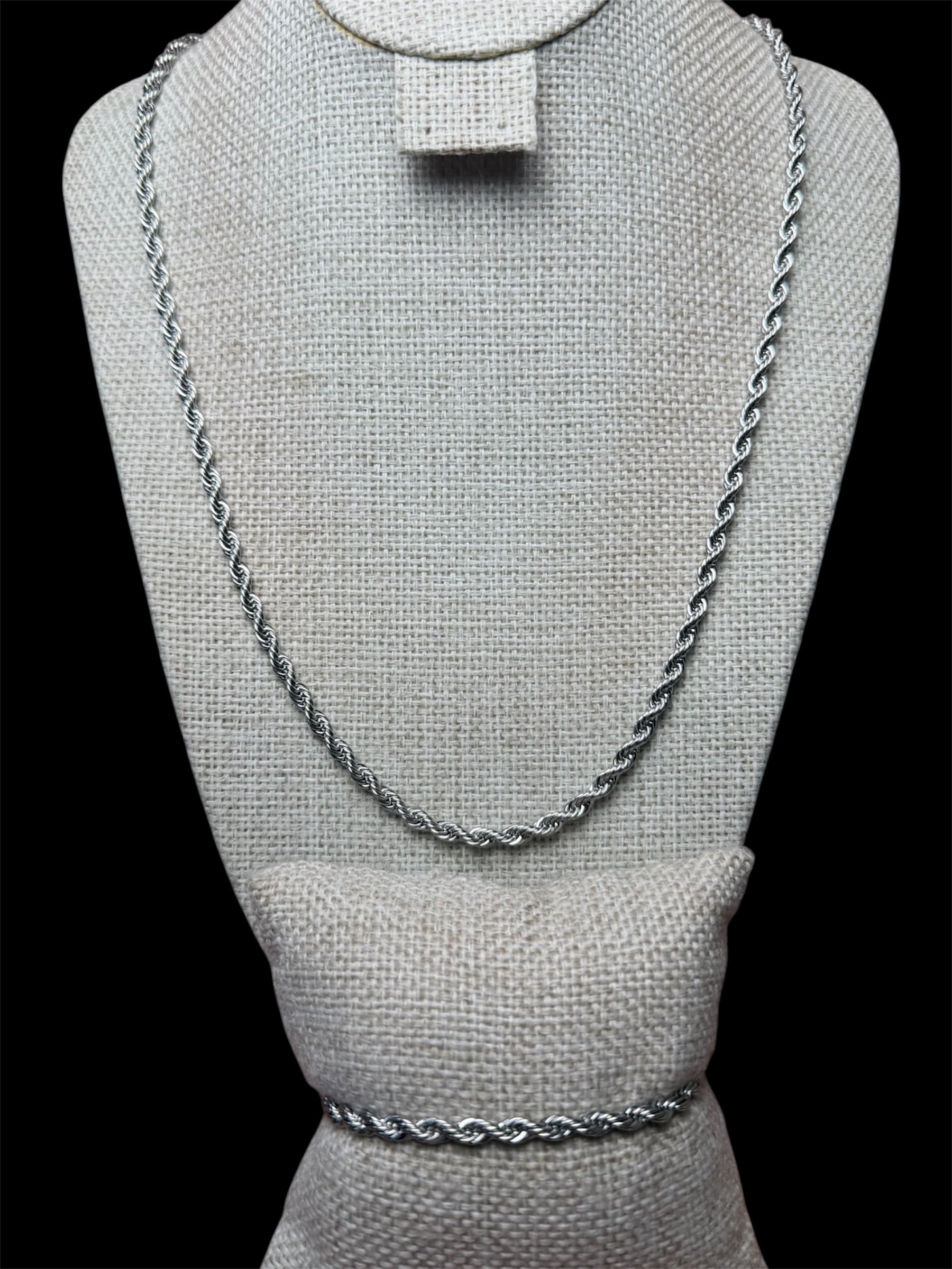 Set Torzal Plata 4 mm