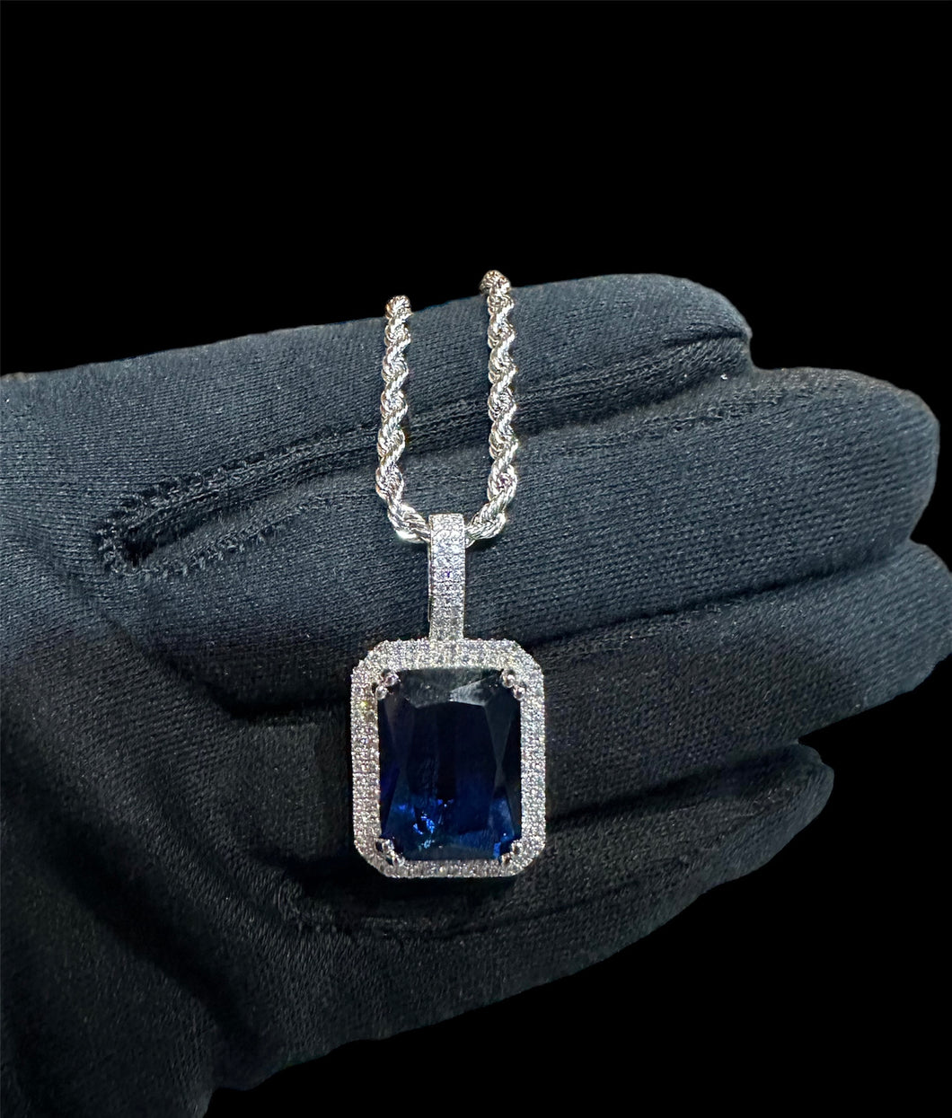 Cadena Piedra Azul Zirconias