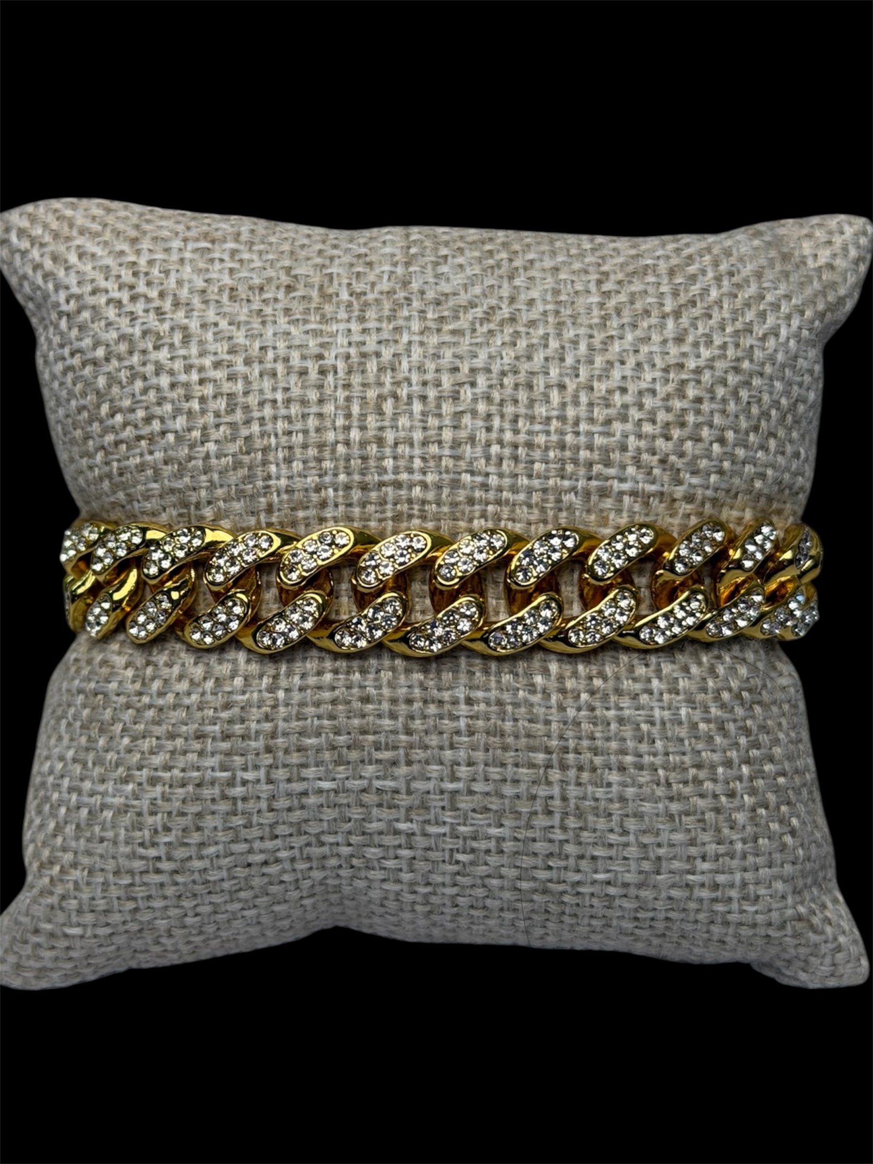 Pulsera Cubana Zirconias 10 mm