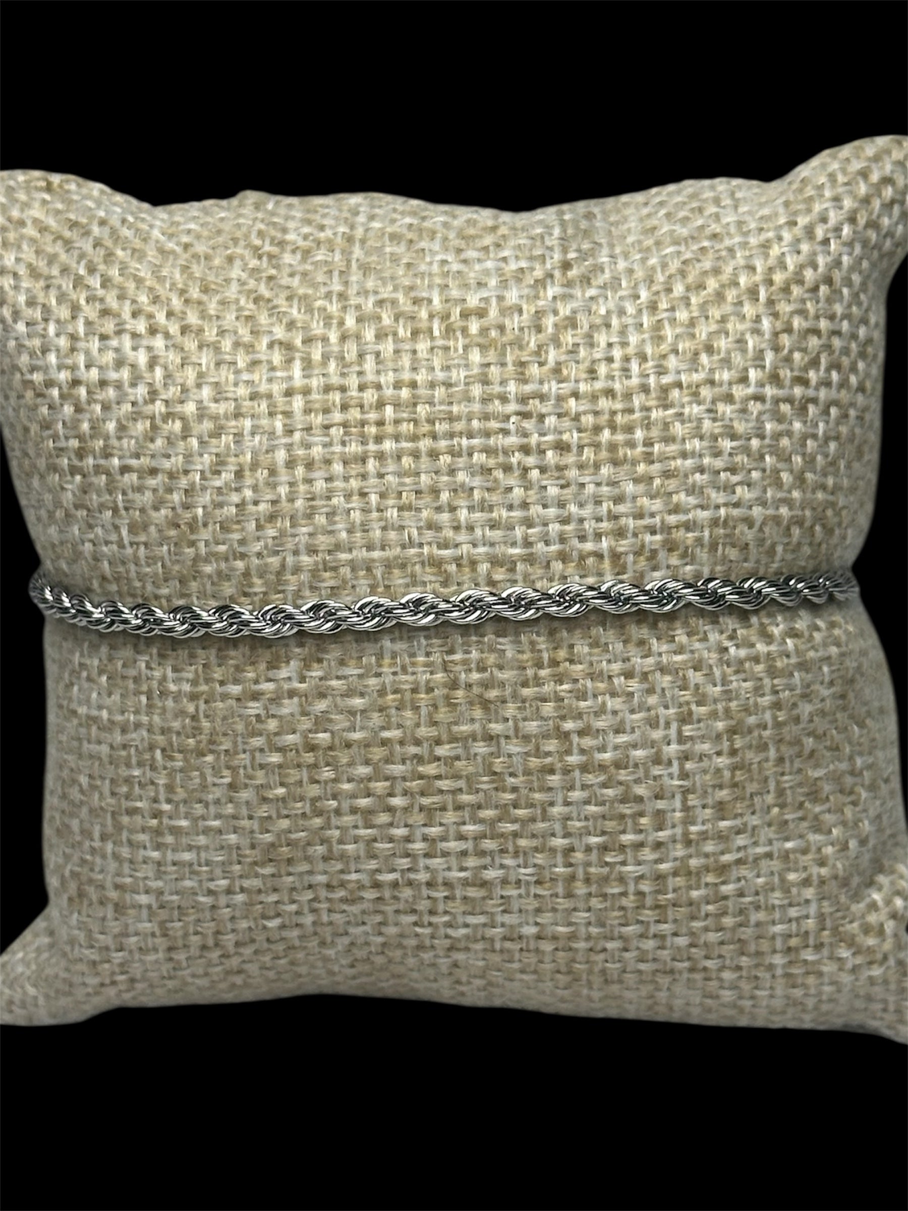 Pulsera Torzal Plata 3 mm