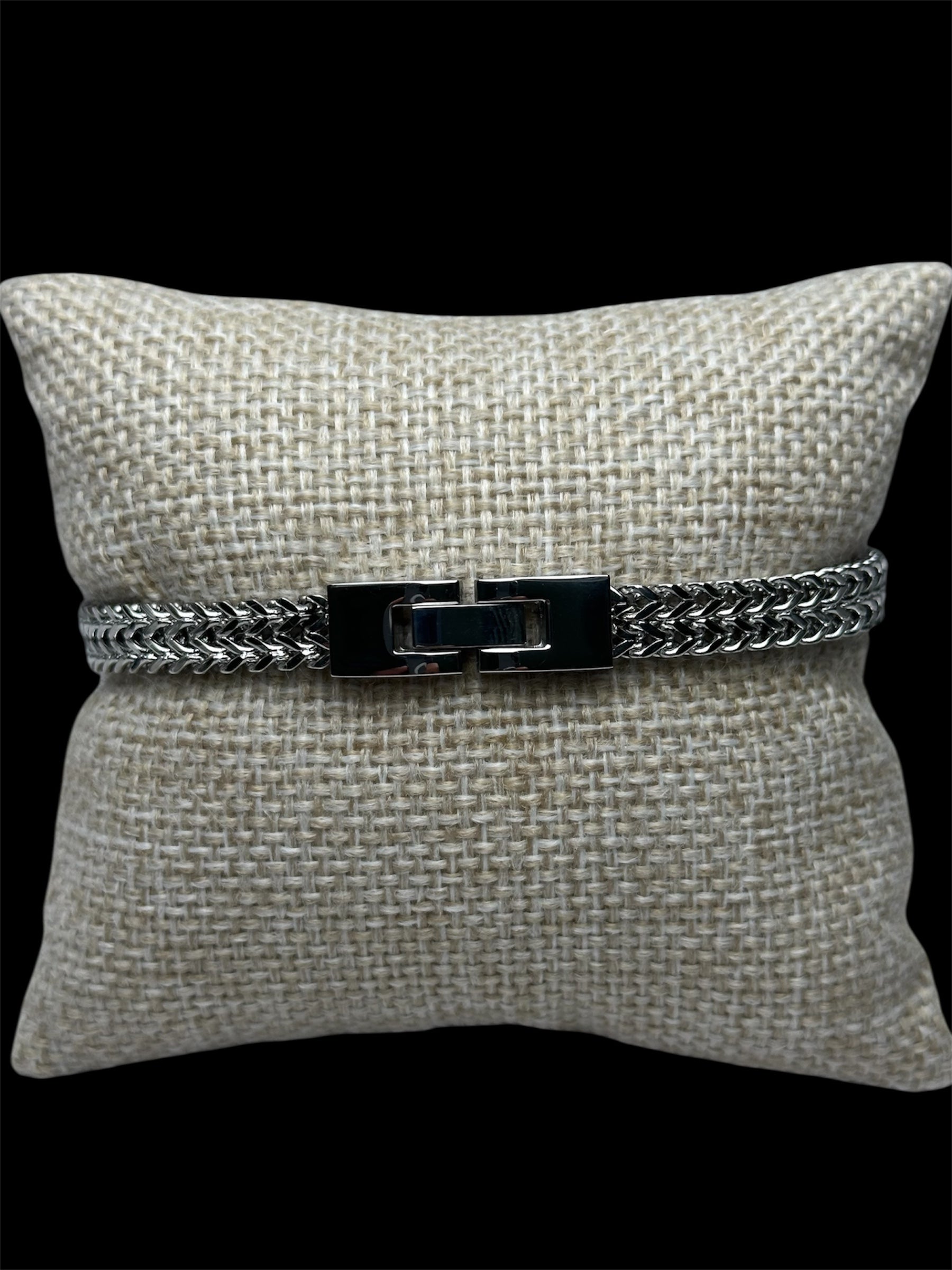 Pulsera 7 mm Acero Inoxidable Plata