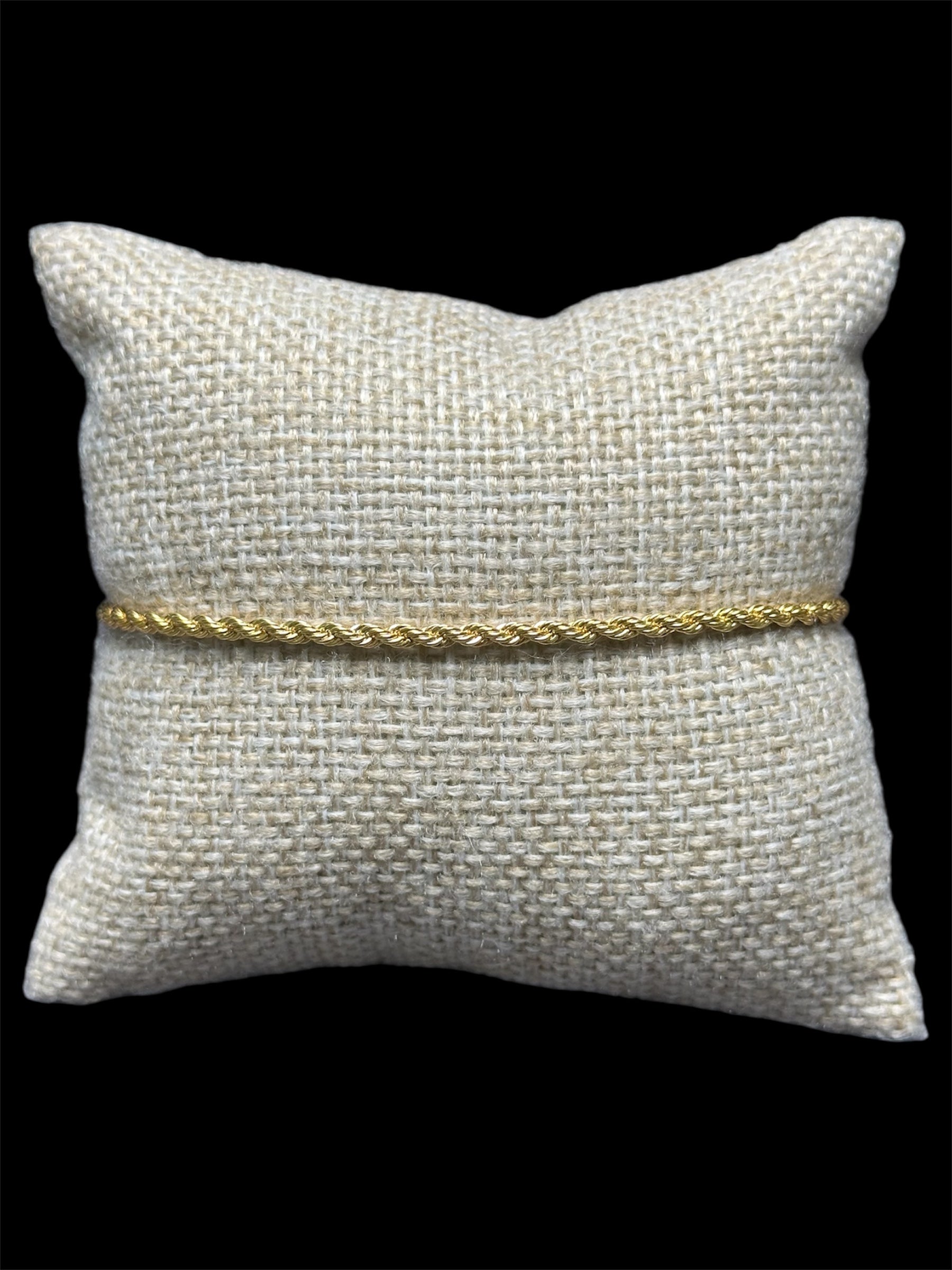 Pulsera Torzal 2 mm Oro Laminado 18 K