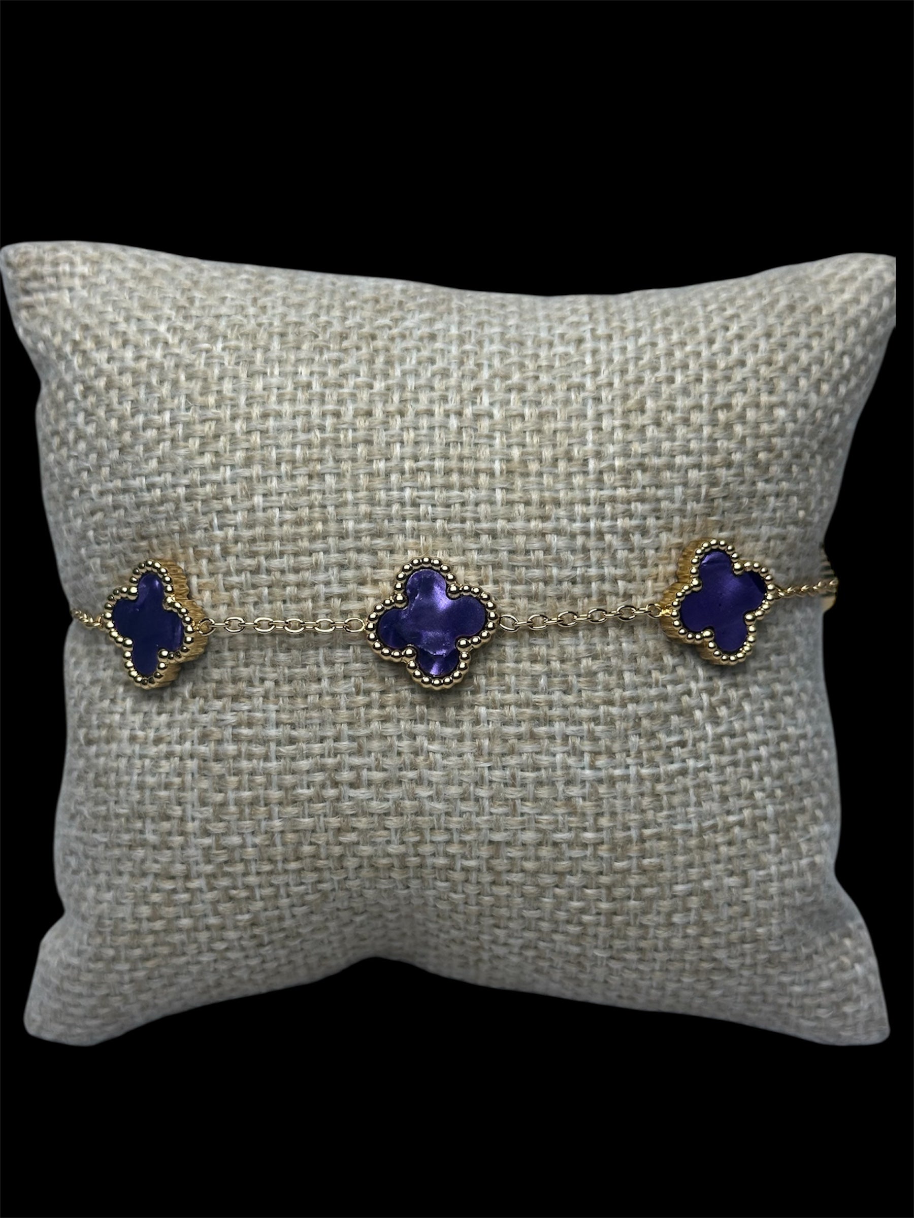 Pulsera VC Morada Acero Inoxidable