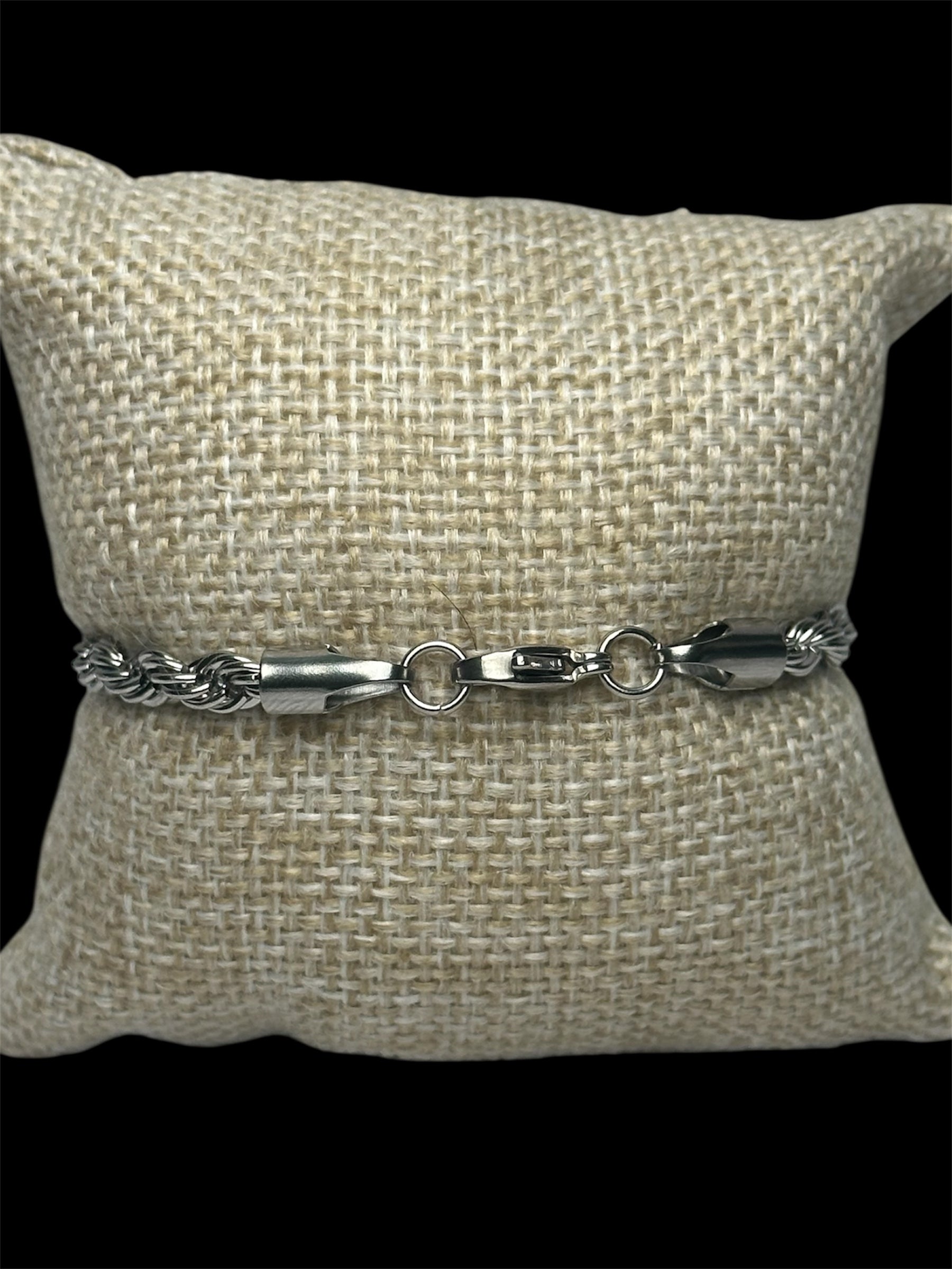 Pulsera Torzal Plata 5 mm