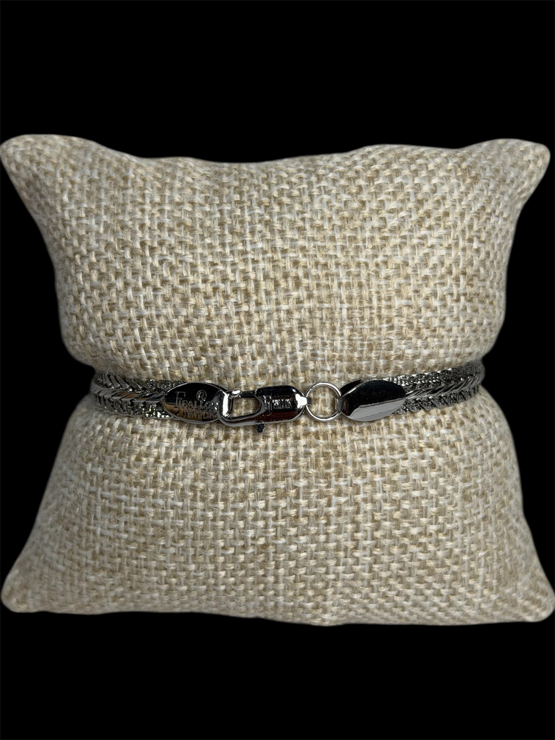 Pulsera Foxtail 6 mm Plata