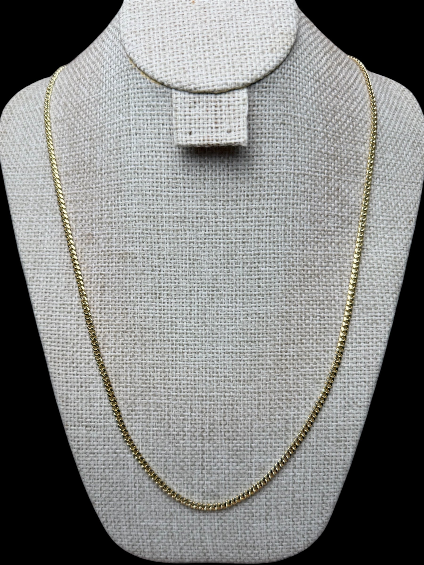 Cadena Cubana Dorada 3 mm Oro Laminado 18 K