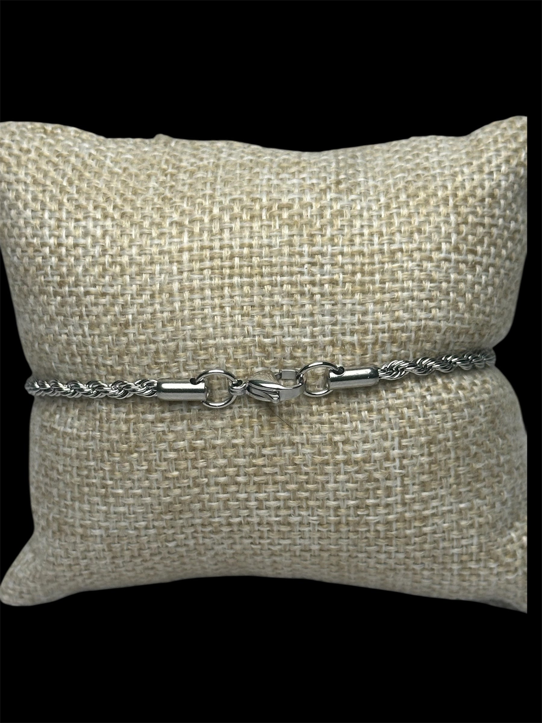 Pulsera Torzal Plata 3 mm