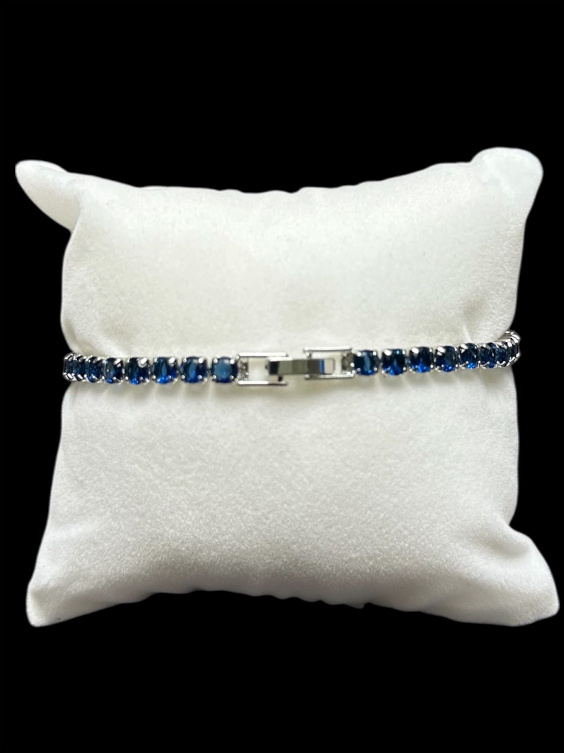 Pulsera Tenis 3 mm Azul