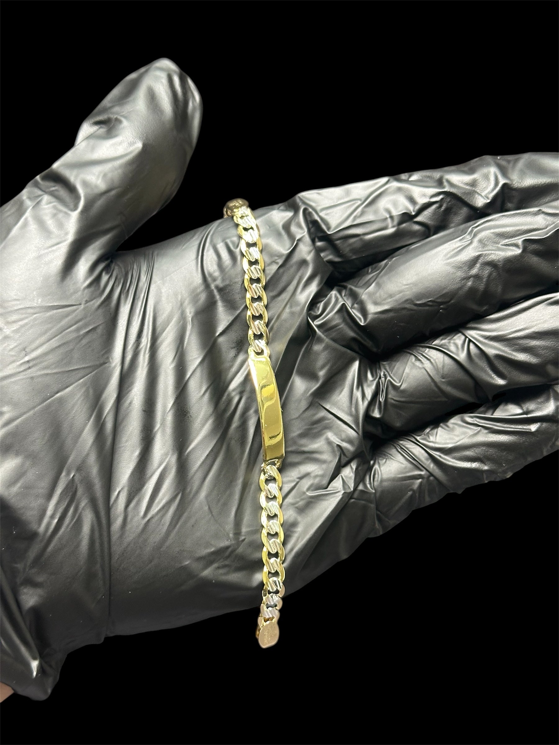 Esclava Niño Barbada Combinada Oro Laminado 18 K