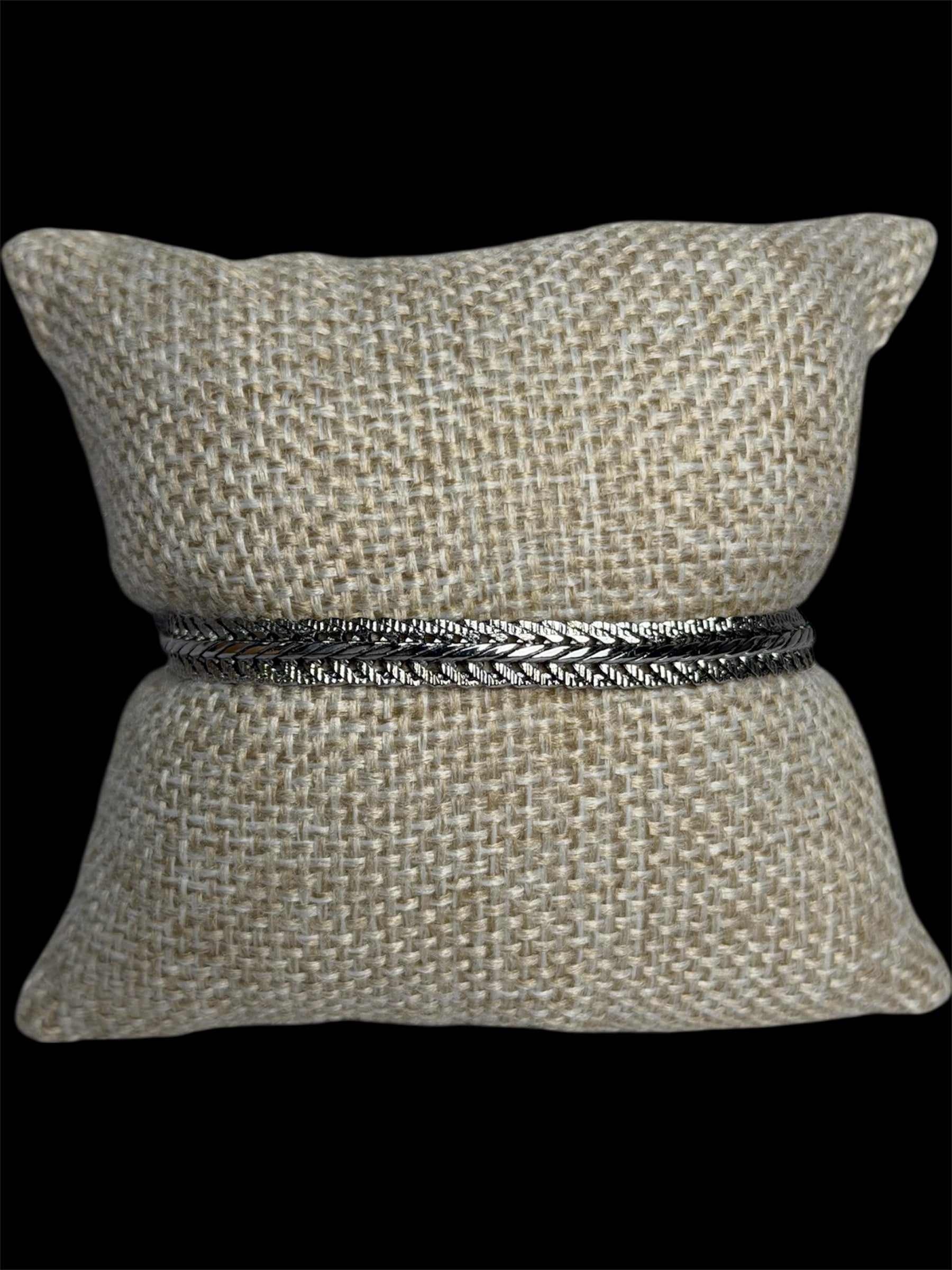Pulsera Foxtail 6 mm Plata