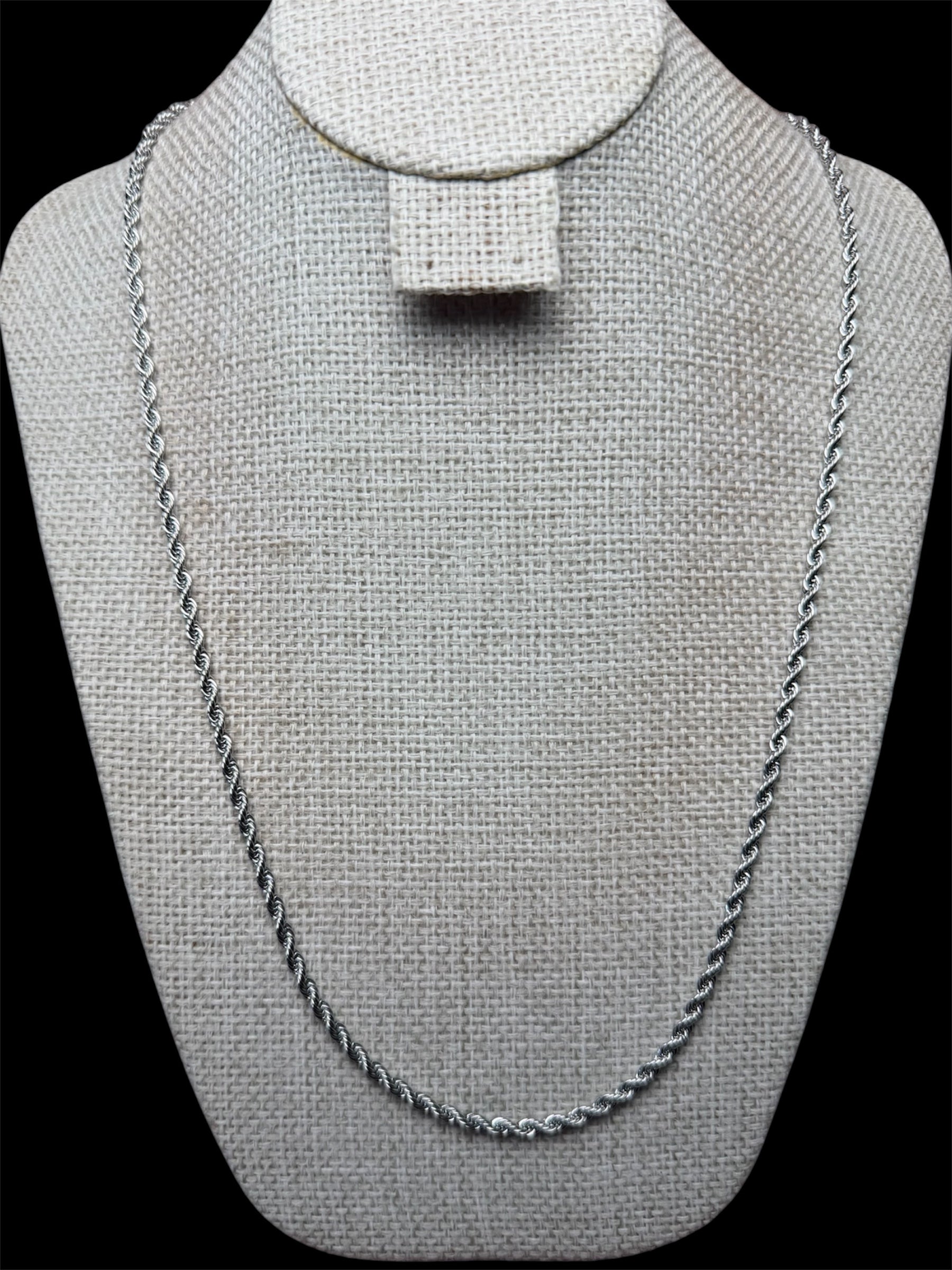 Cadena Torzal 3 mm Plata Acero Inoxidable