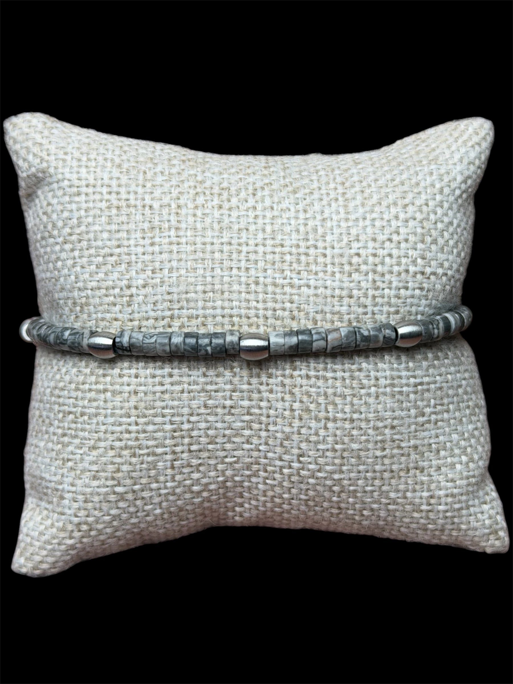 Pulsera Piedras Agate Acero Inoxidable