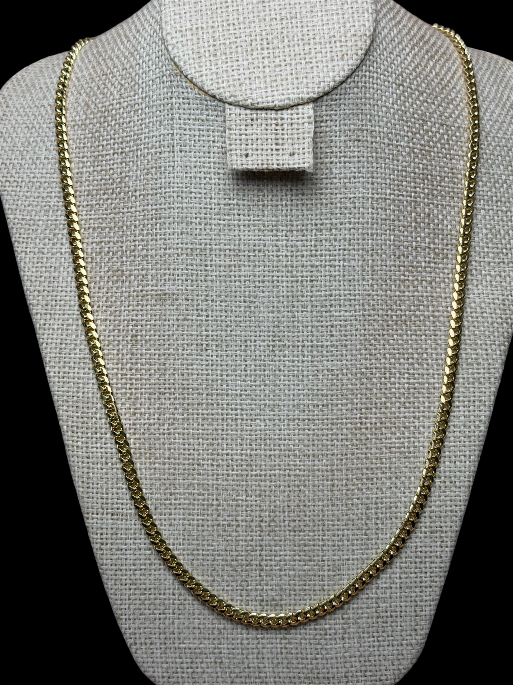 Cadena Cubana Dorada 4.3 mm Oro Laminado 18 K