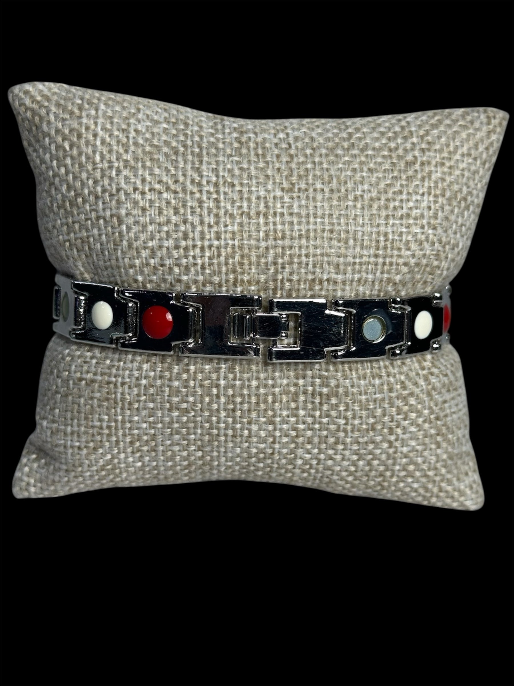 Pulsera Plata 10 mm Tri Color