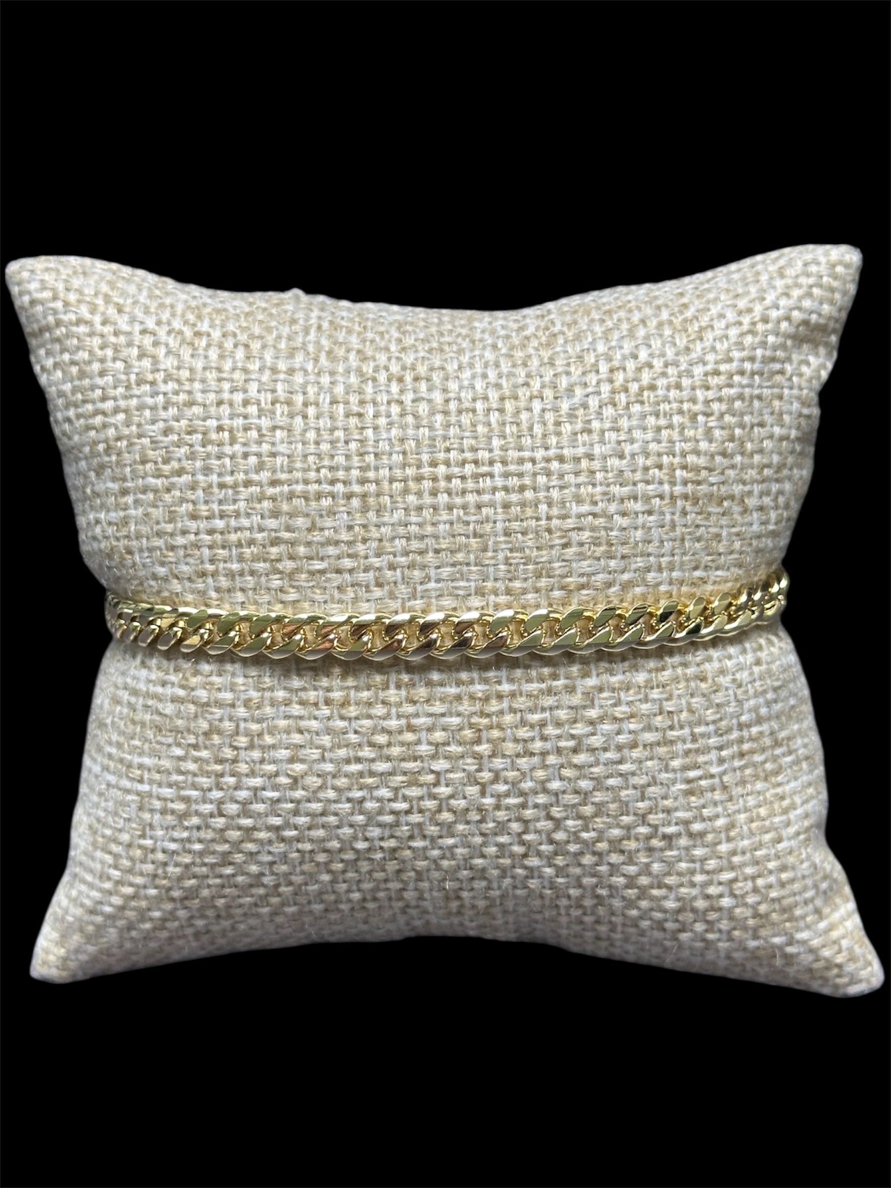 Pulsera Cubana Oro Laminado 4.5 mm