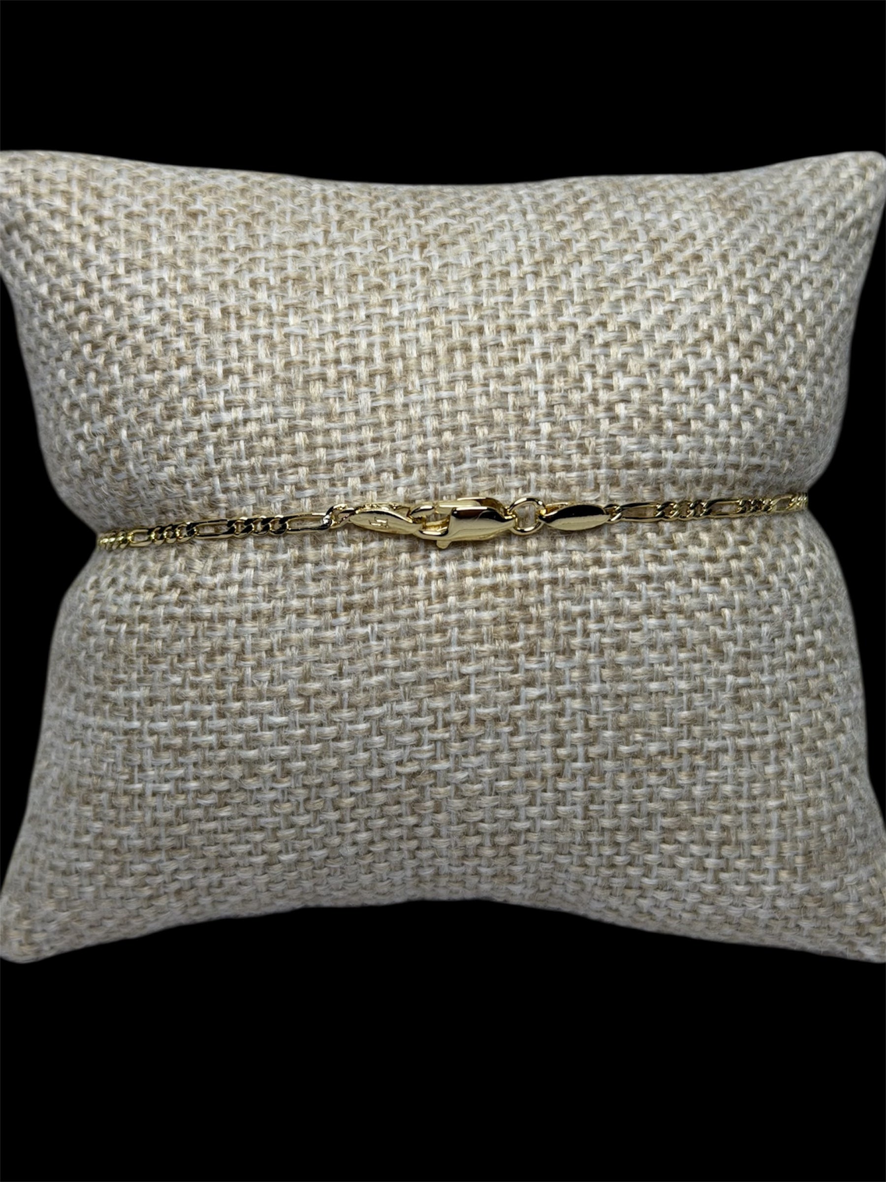 Pulsera Crtr Plana 1.5 mm Oro Laminado 18 K