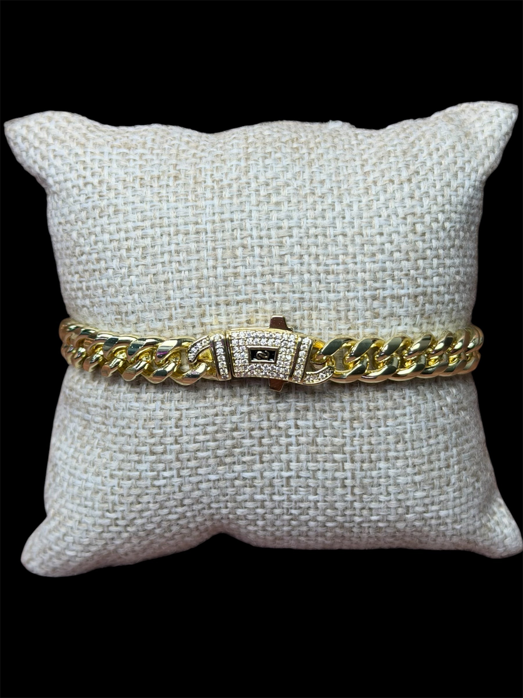 Pulsera MNC 8 mm Dorada