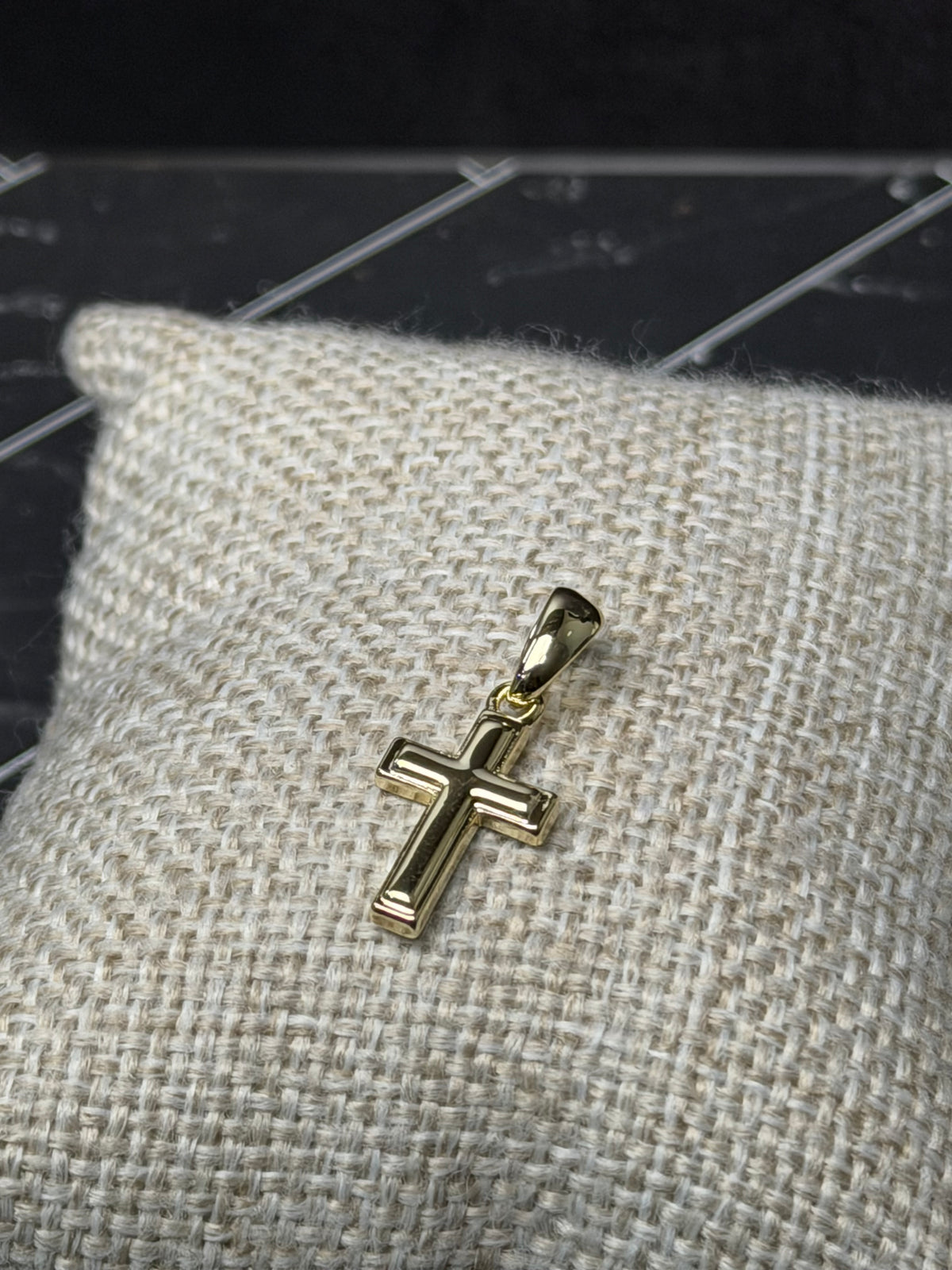 Dije Cruz 2 cm Oro Laminado 18 K