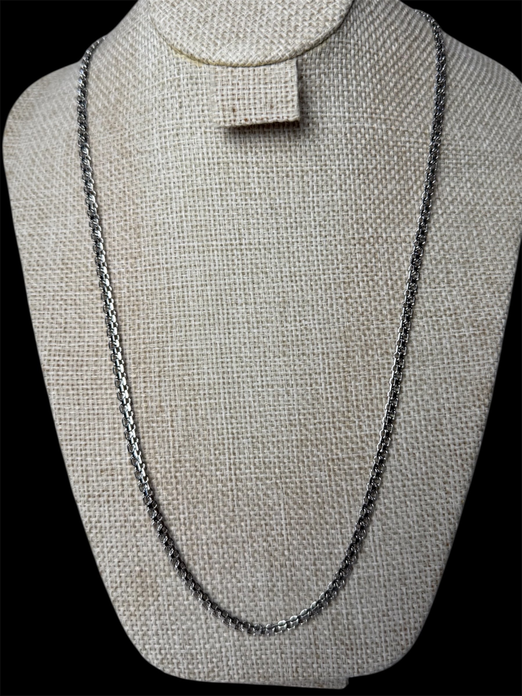 Cadena Tejido Chino Plata 3 mm