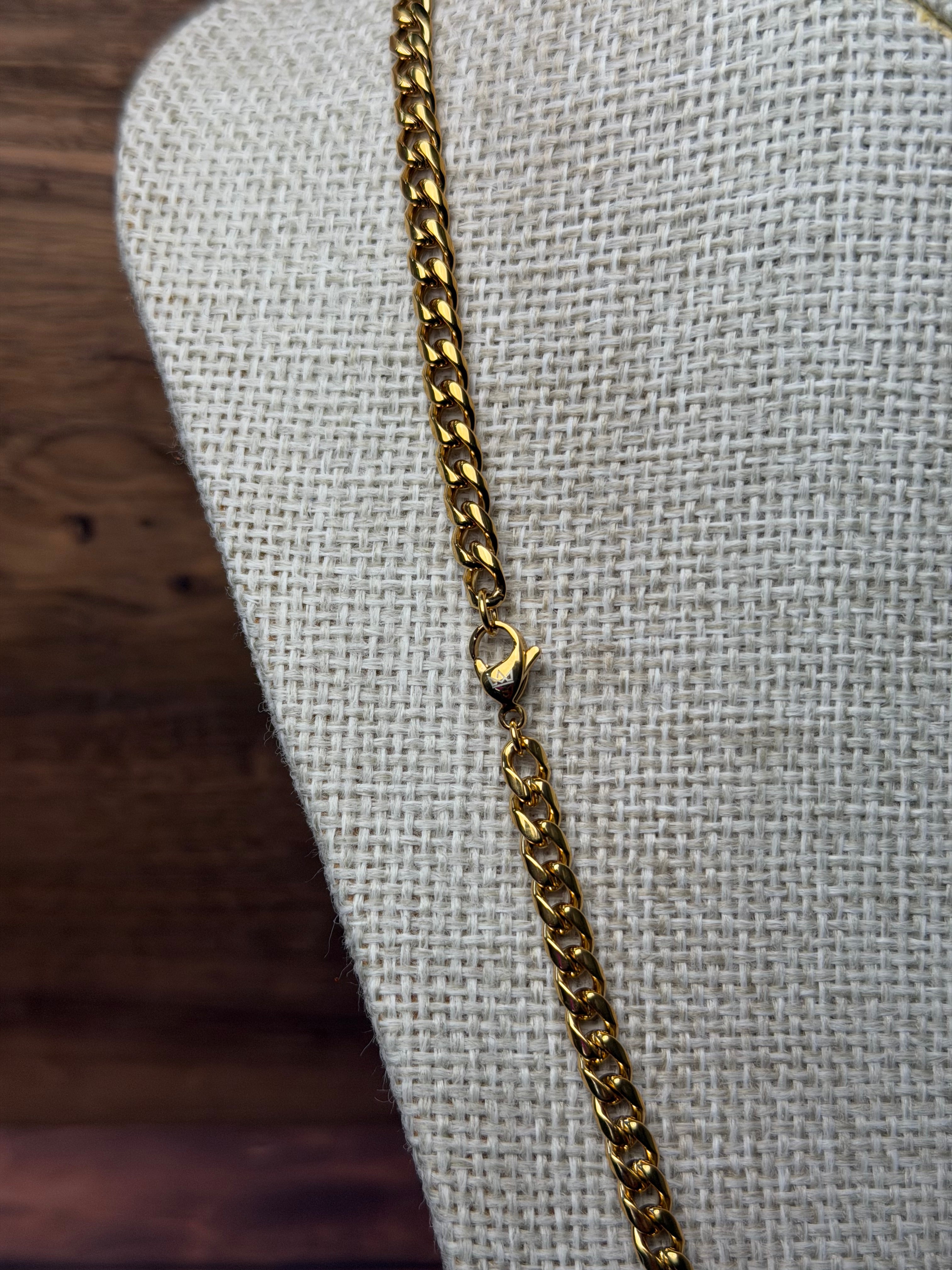 Cadena Cubana 4 mm Acero Inoxidable