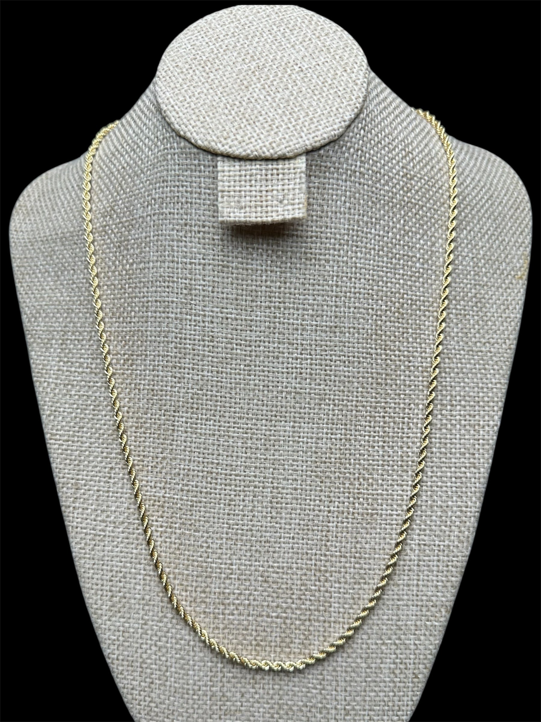 Cadena Torzal 2 mm Oro Laminado 18 K