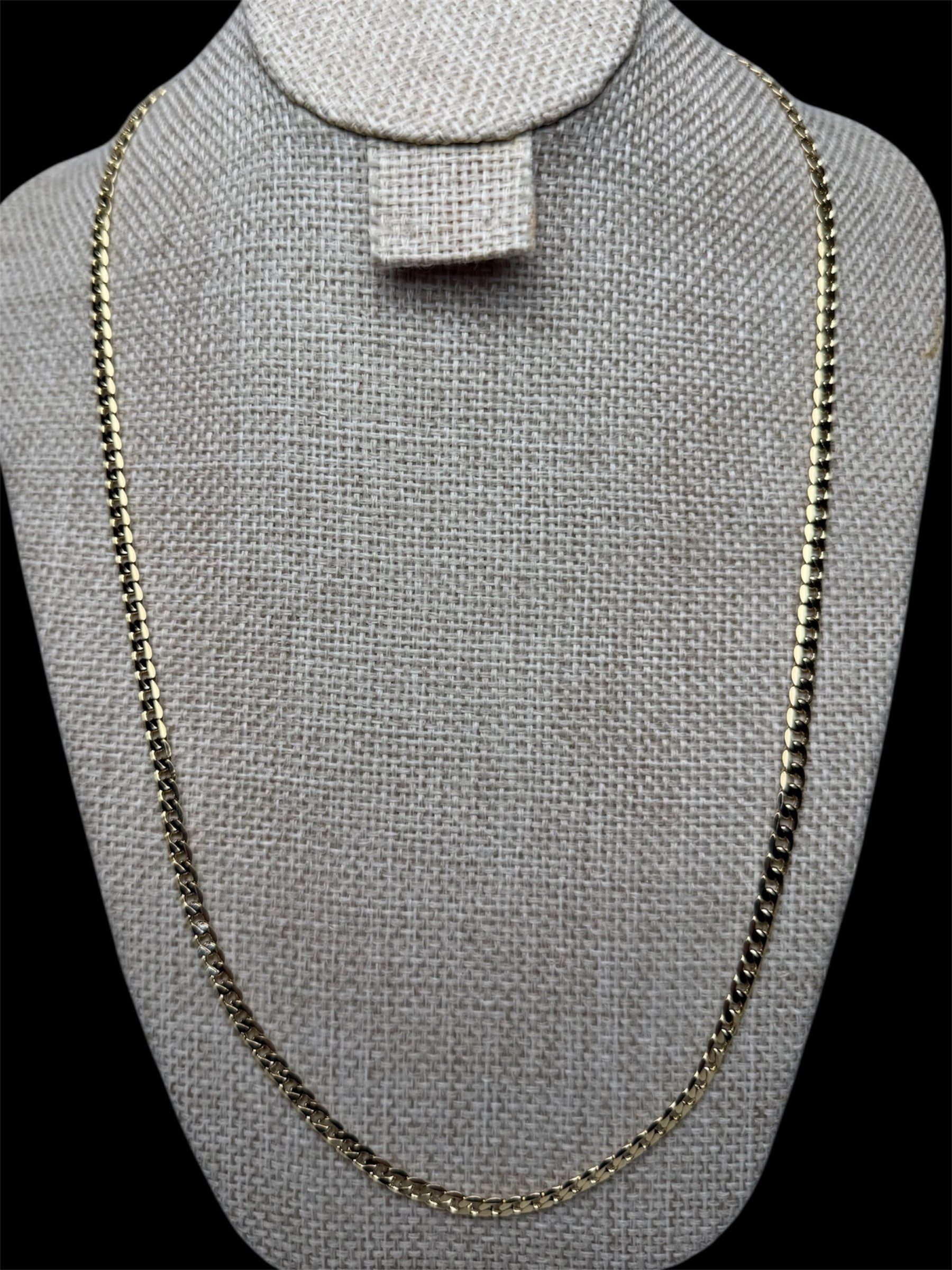 Cadena Barbada 4 mm Oro Laminado 18 K