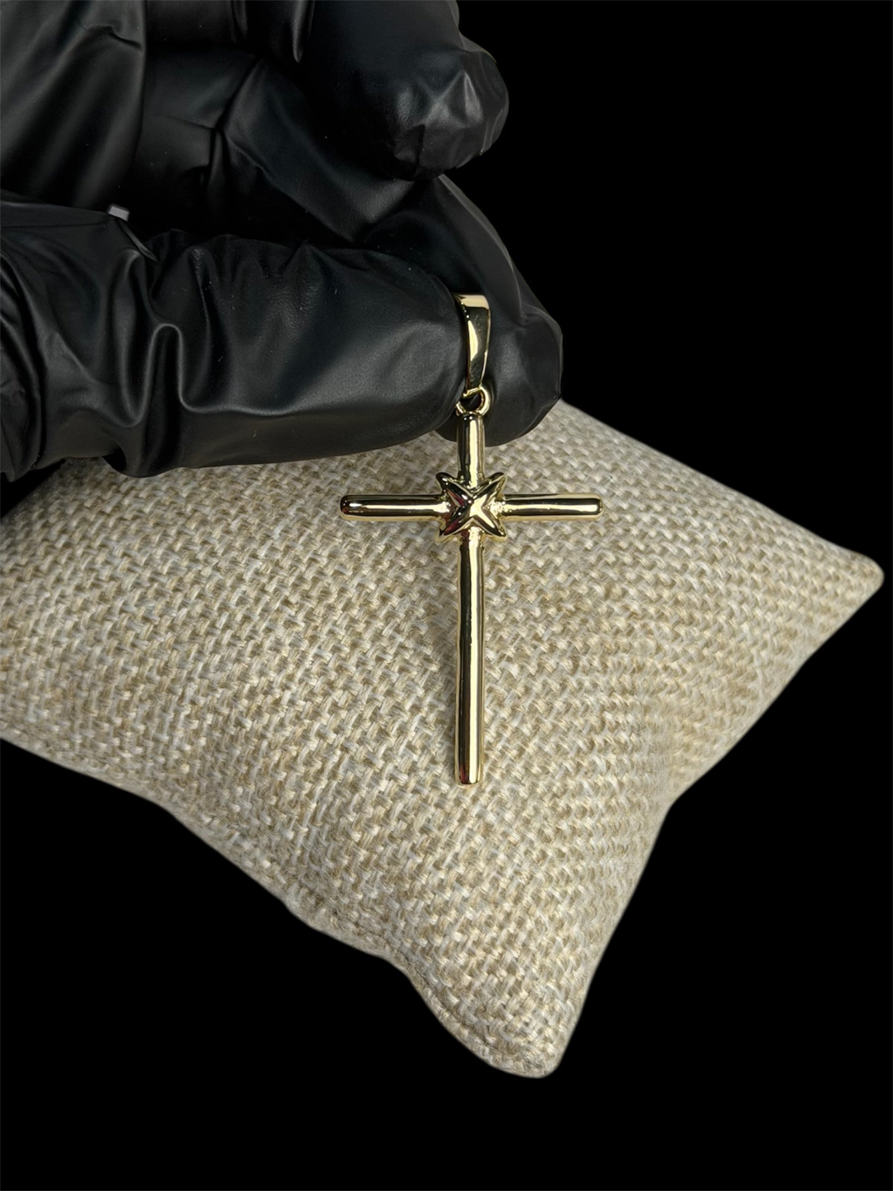Dije Cruz X Oro Laminado 18 K