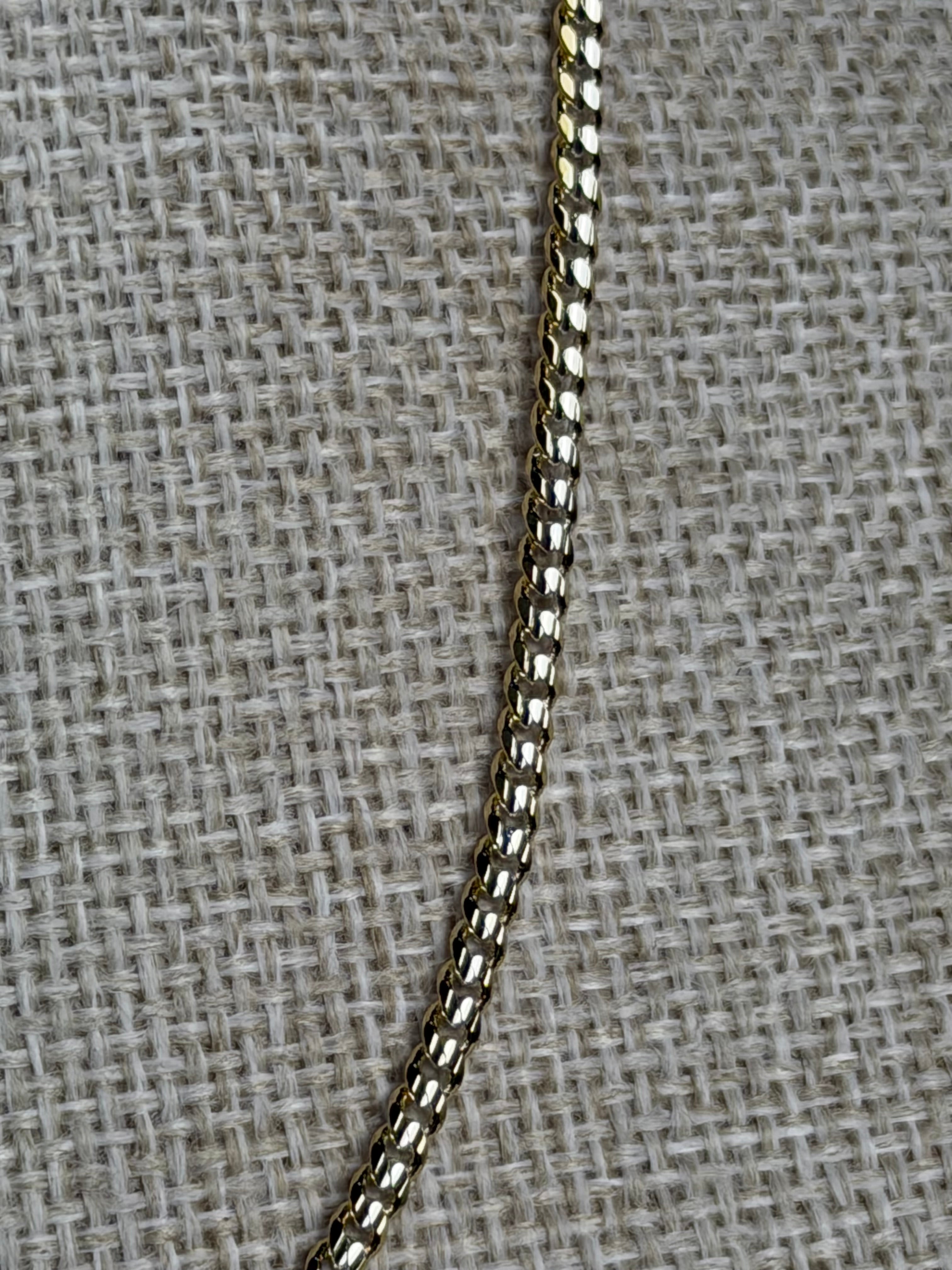 Cadena Cubana Combinada 2 mm Niño