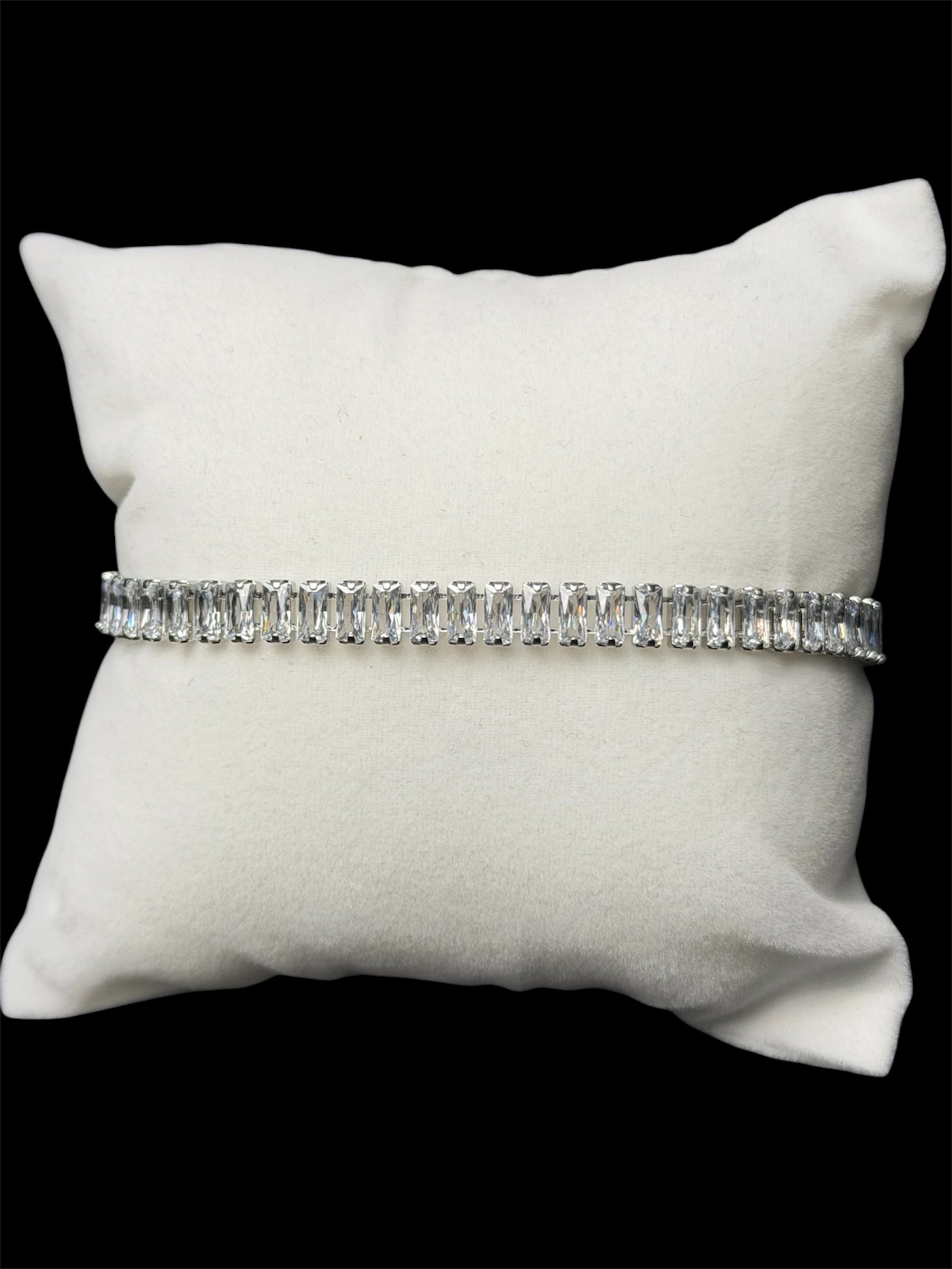 Pulsera Baguette 5 mm Acero Inoxidable