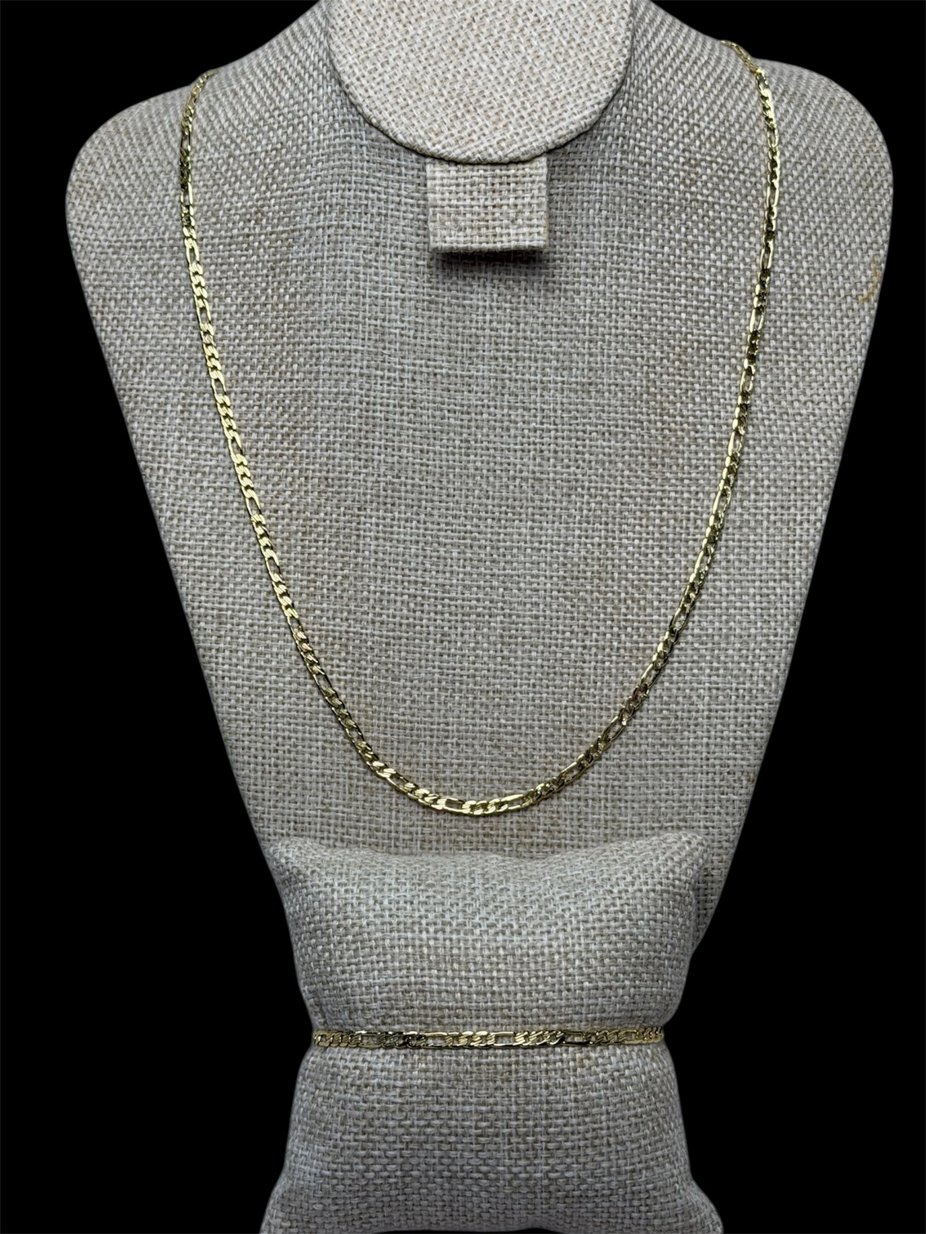 Set Crtr Plano 3 mm Oro Laminado 18 K