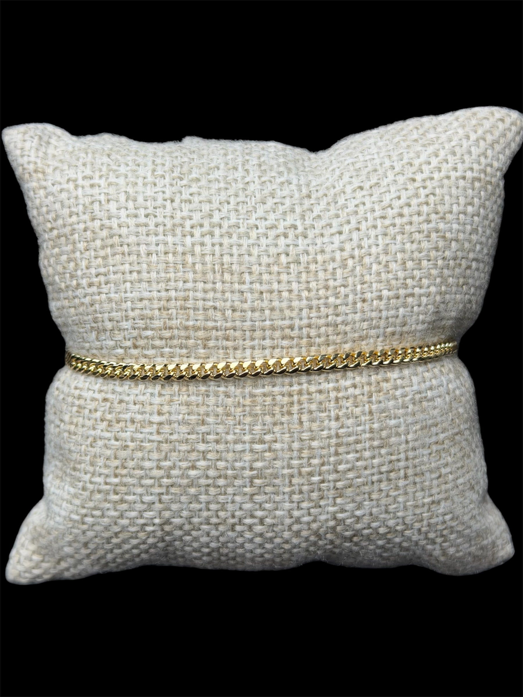 Pulsera Cubana Oro Laminado 2 mm