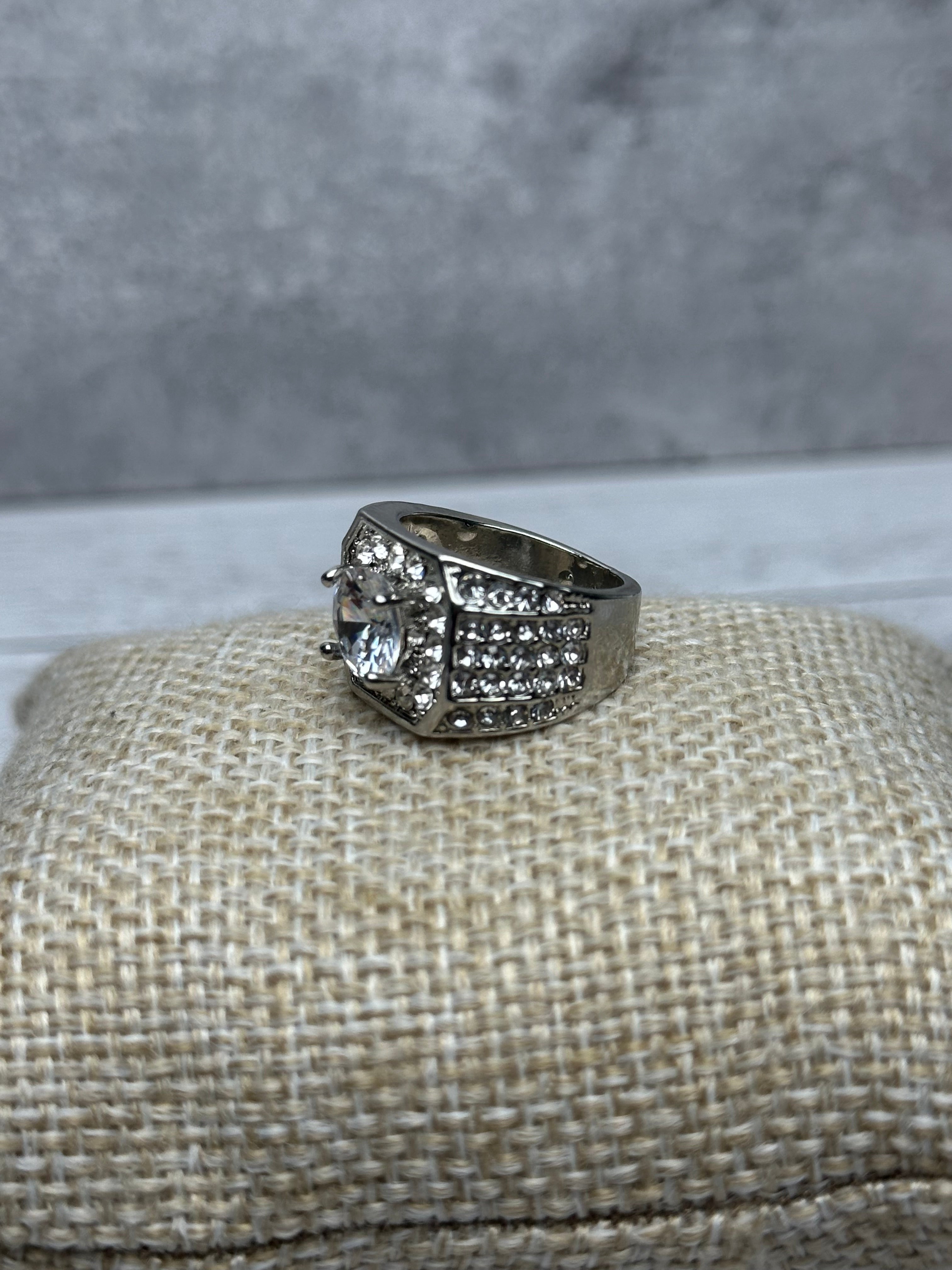 Anillo Piedra Plata Zirconias