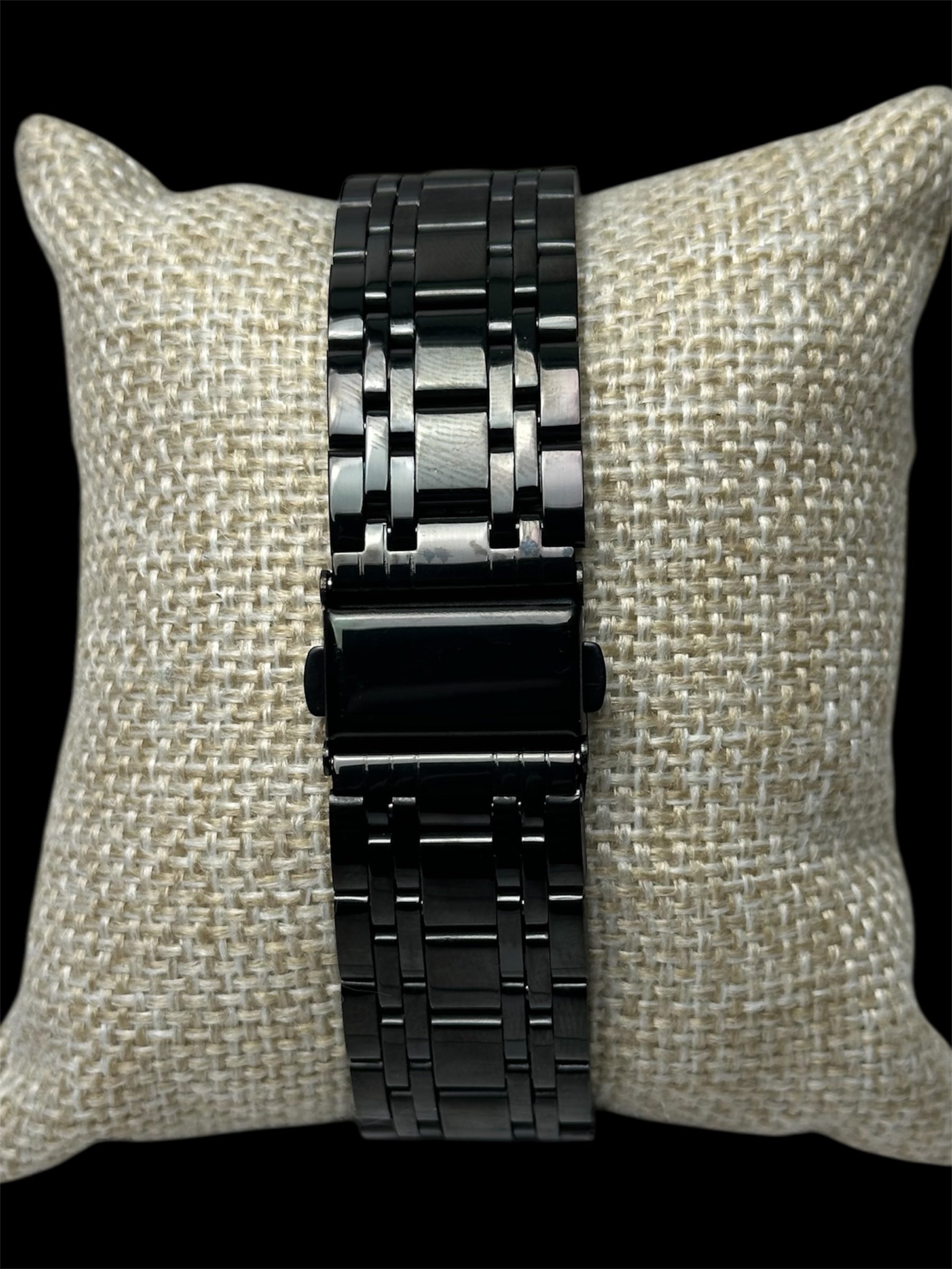 Reloj Negro Automatico Amarillo