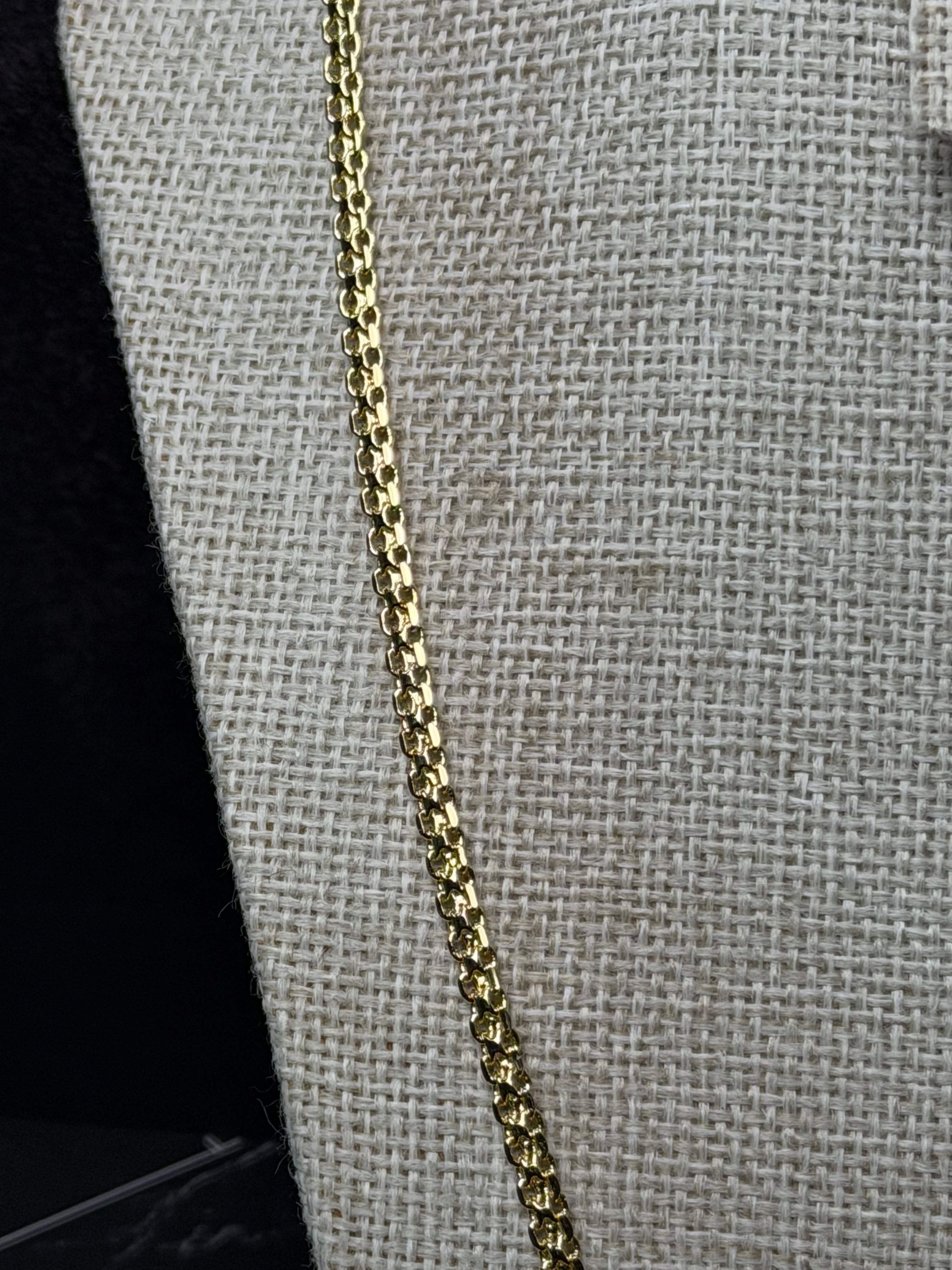 Cadena Tejido Chino 3.6 mm Oro Laminado 18 K