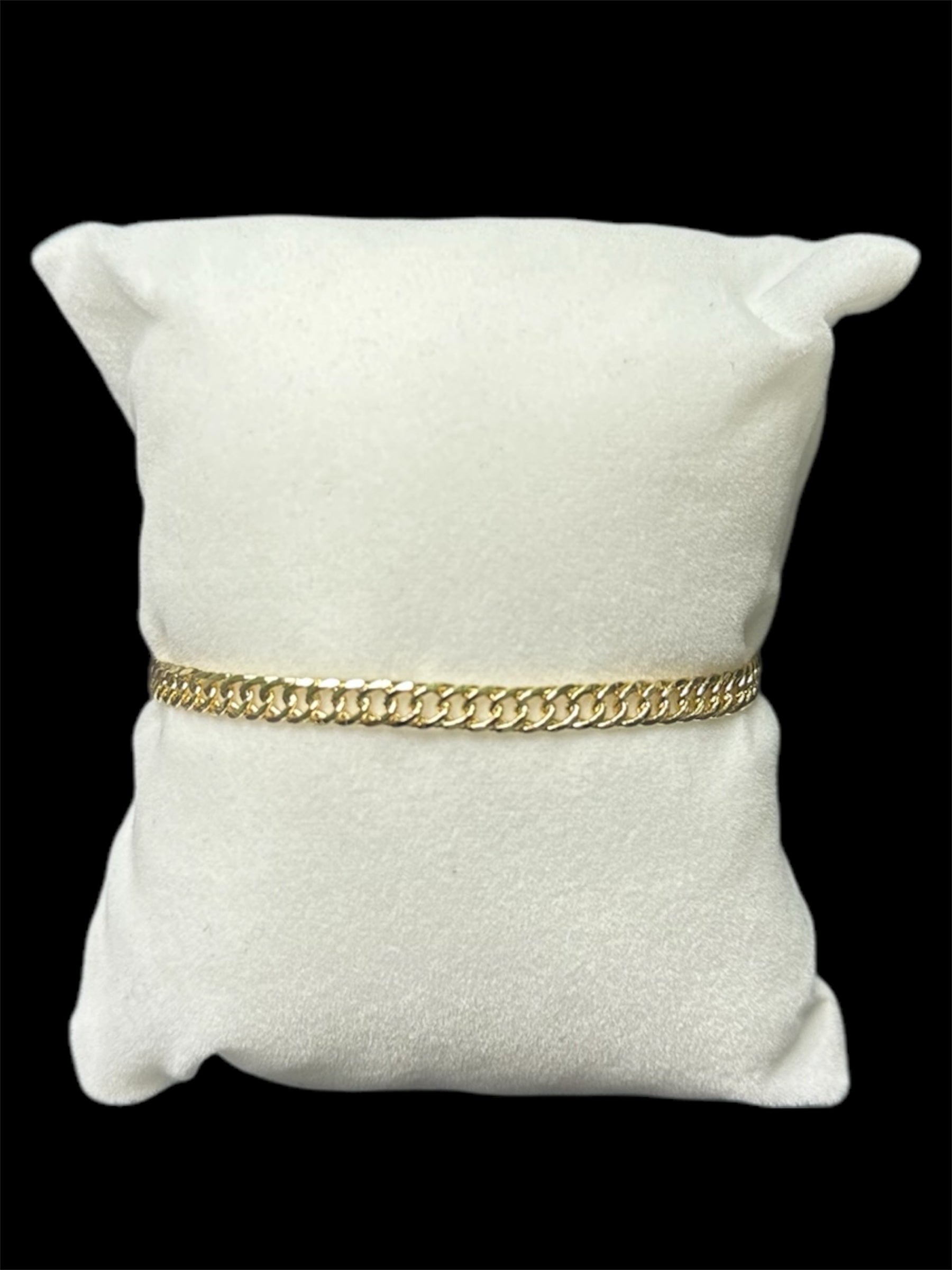 Pulsera Eslabones 3 mm Oro Laminado 18 K