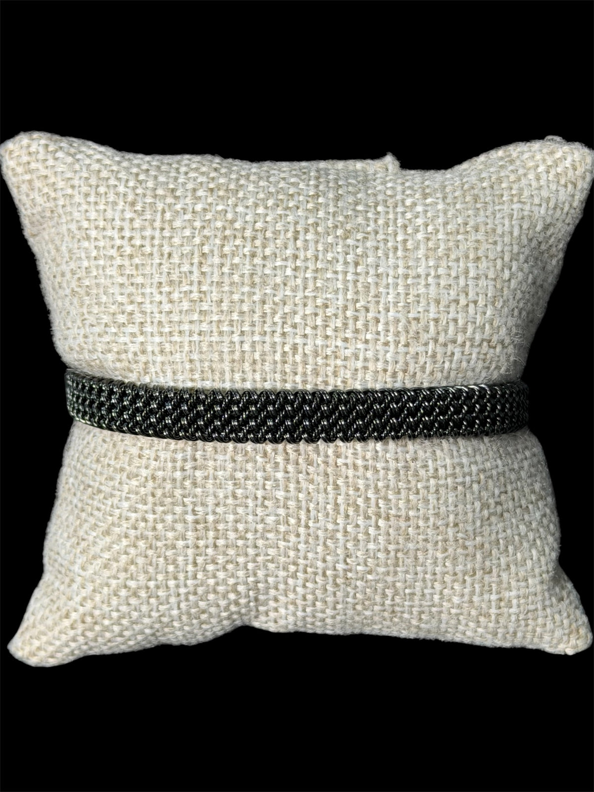 Pulsera Negra Ajustable Acero Inoxidable