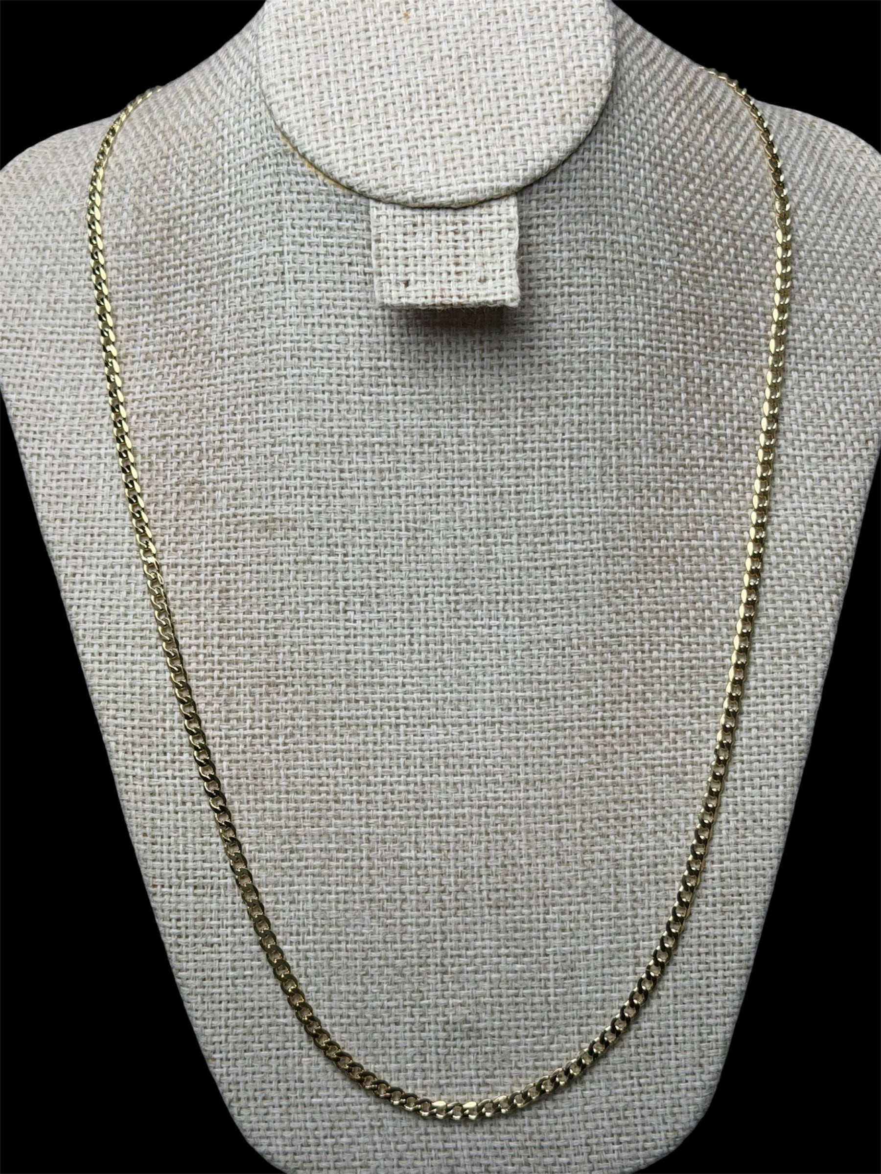 Cadena Barbada 3 mm Oro Laminado 18 K