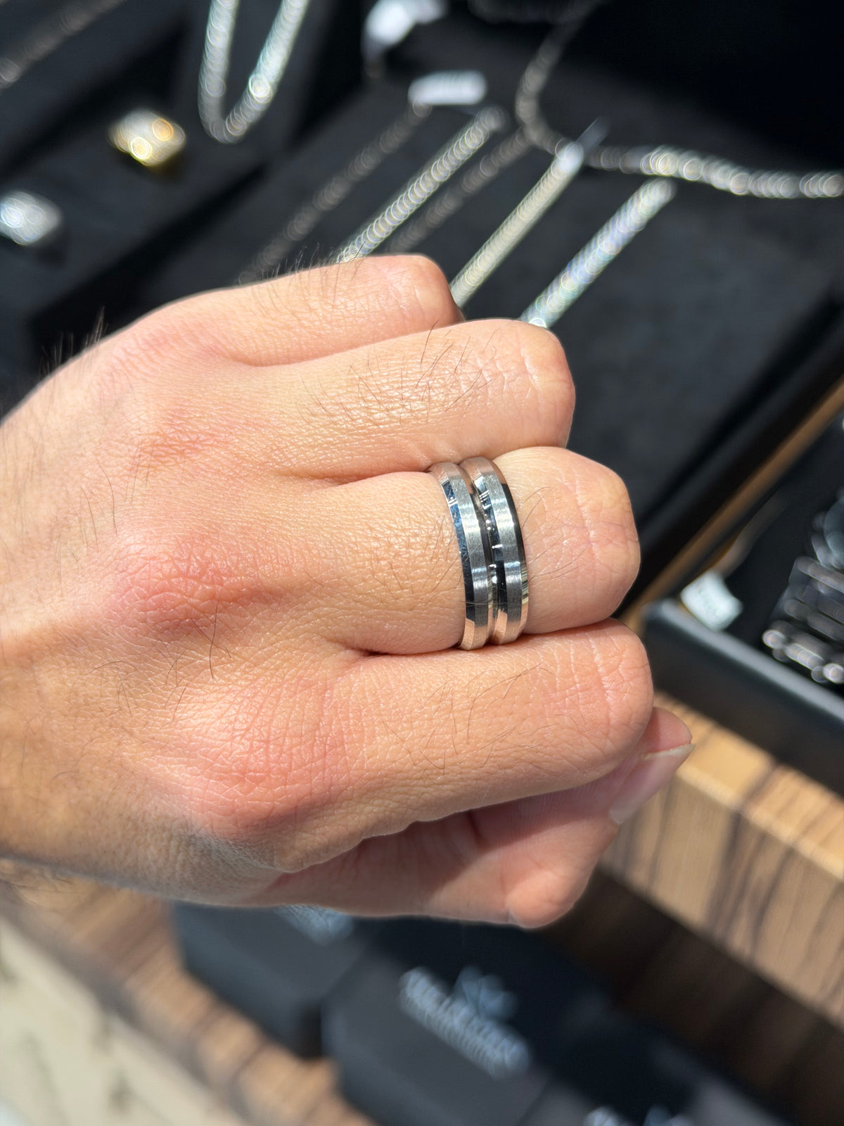 Anillo Plata Rayas Liso