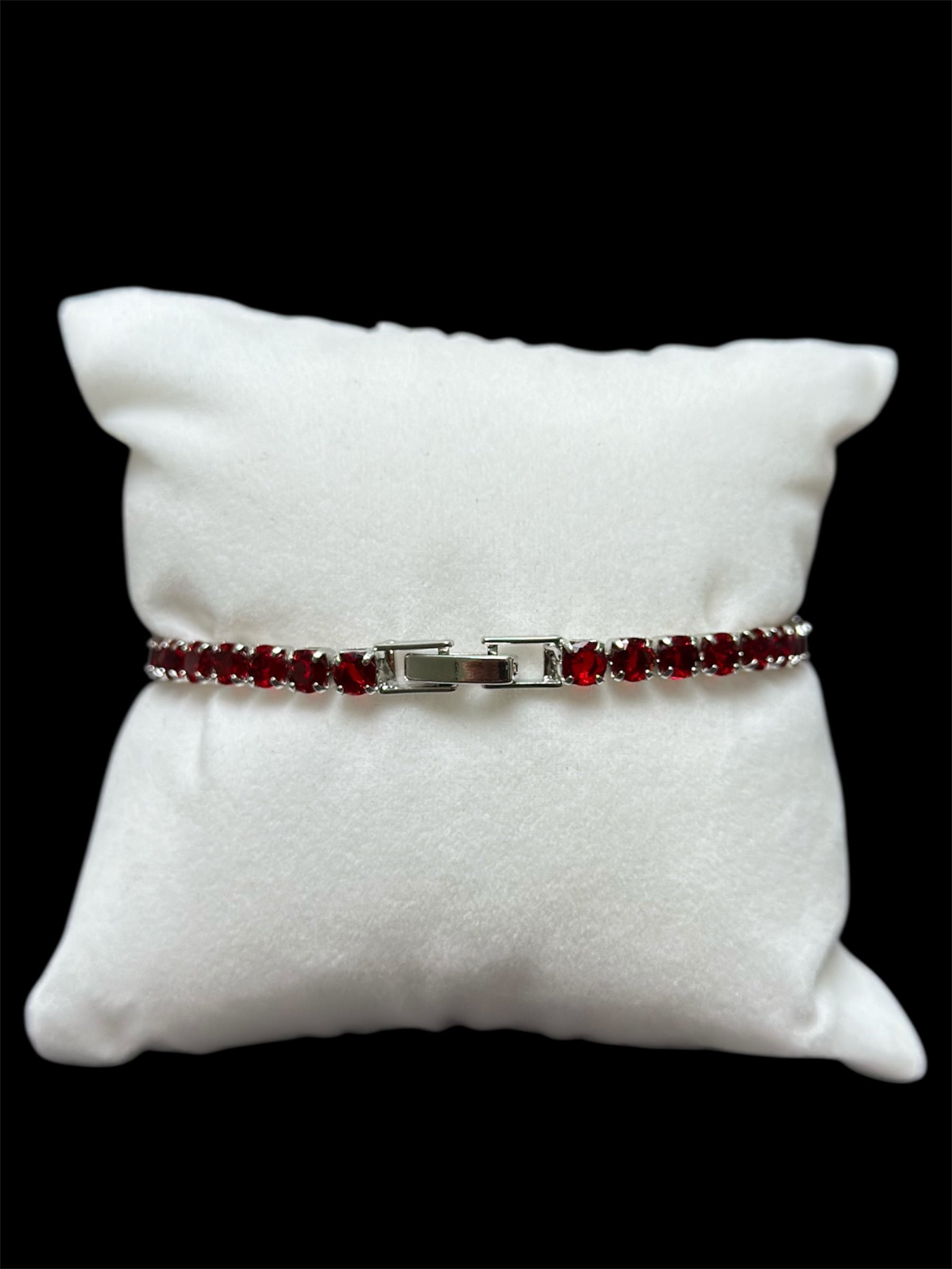 Pulsera Tenis 3 mm Roja