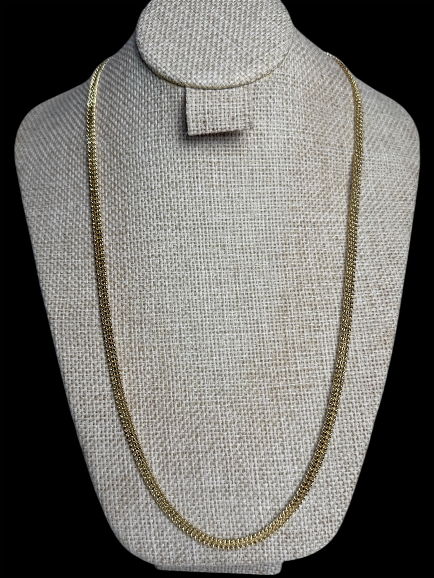 Cadena Petatillo 5 mm Oro Laminado 18 K