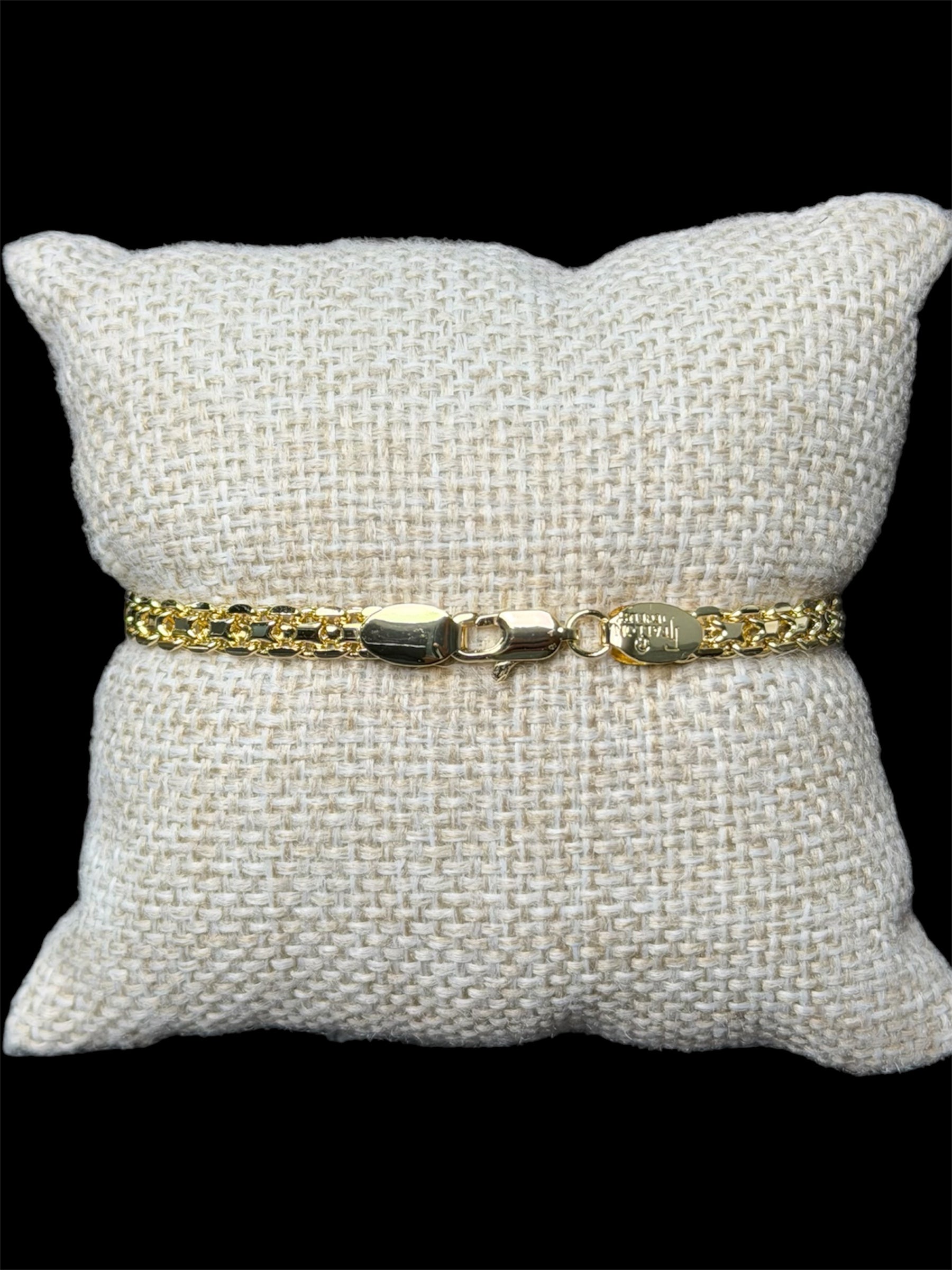Pulsera Tejido Chino 4.8 mm Oro Laminado 18 K
