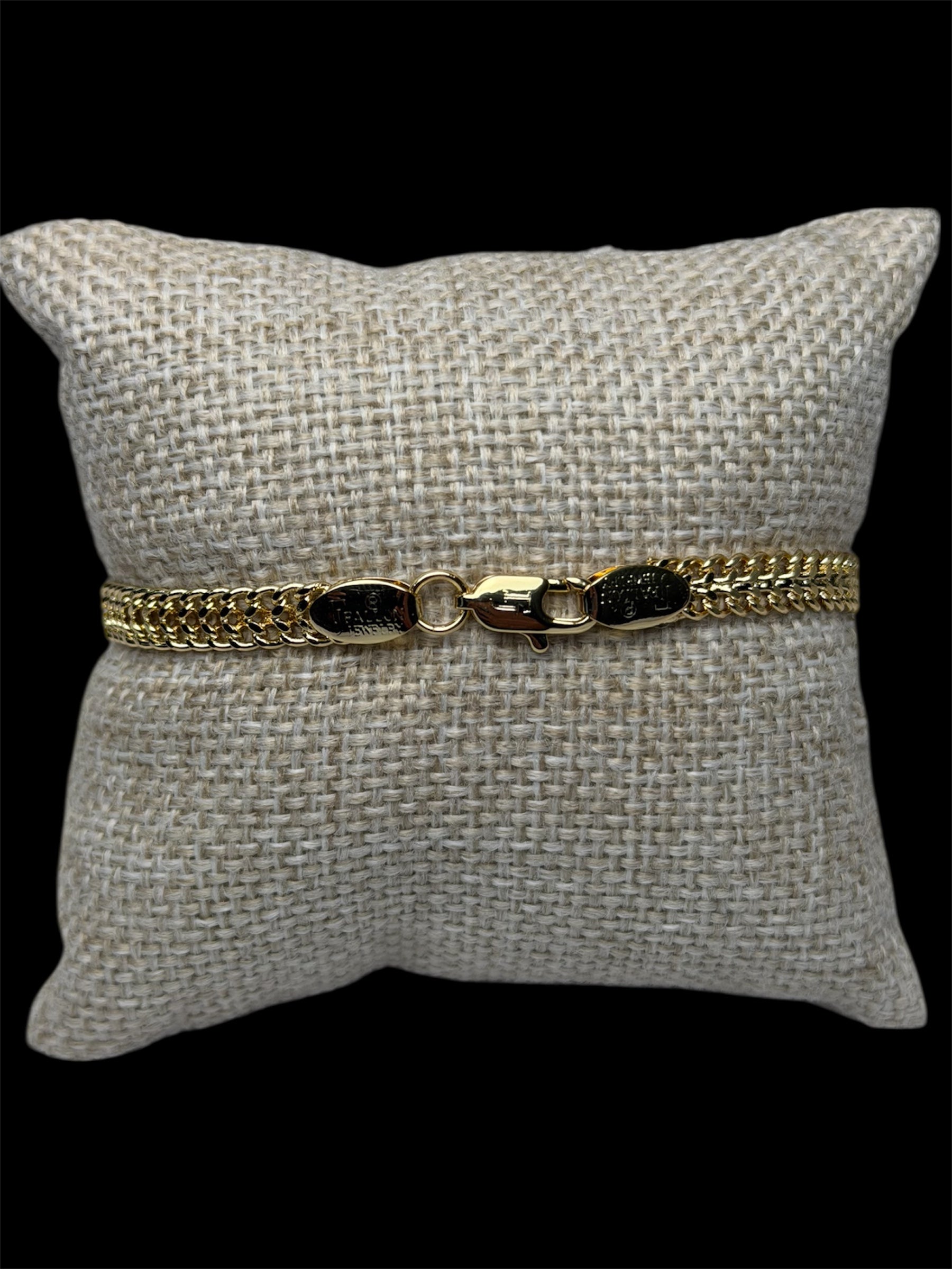 Pulsera Petatillo 5 mm Oro Laminado 18 K