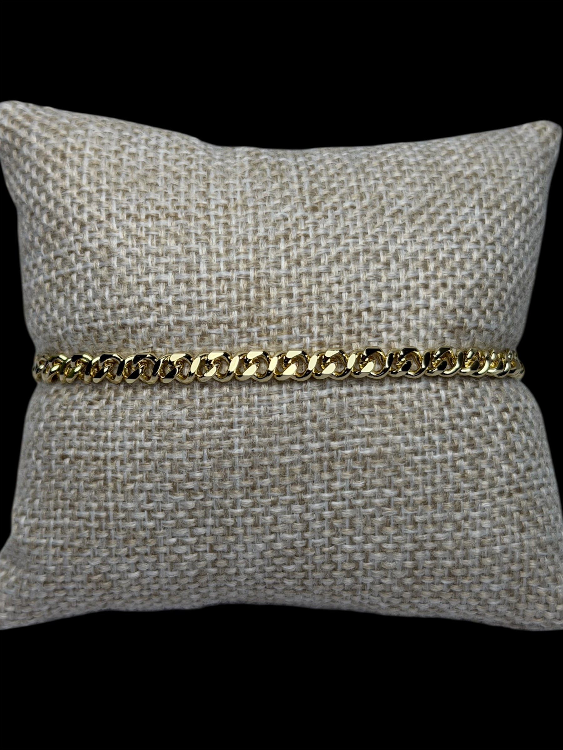 Pulsera Infinity 4 mm Oro Laminado 18 K