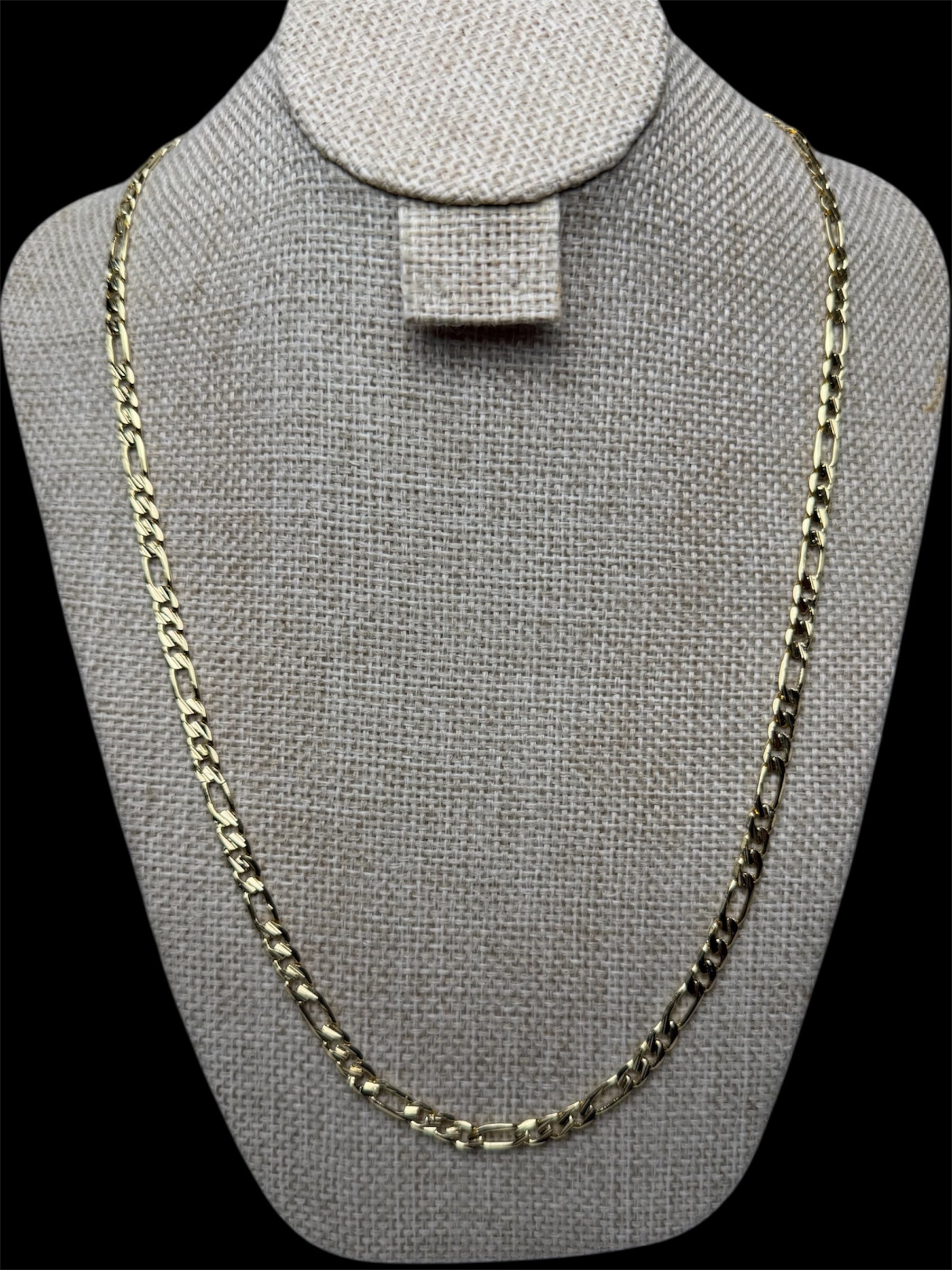 Cadena Crtr Plana 5 mm Oro Laminado 18 K