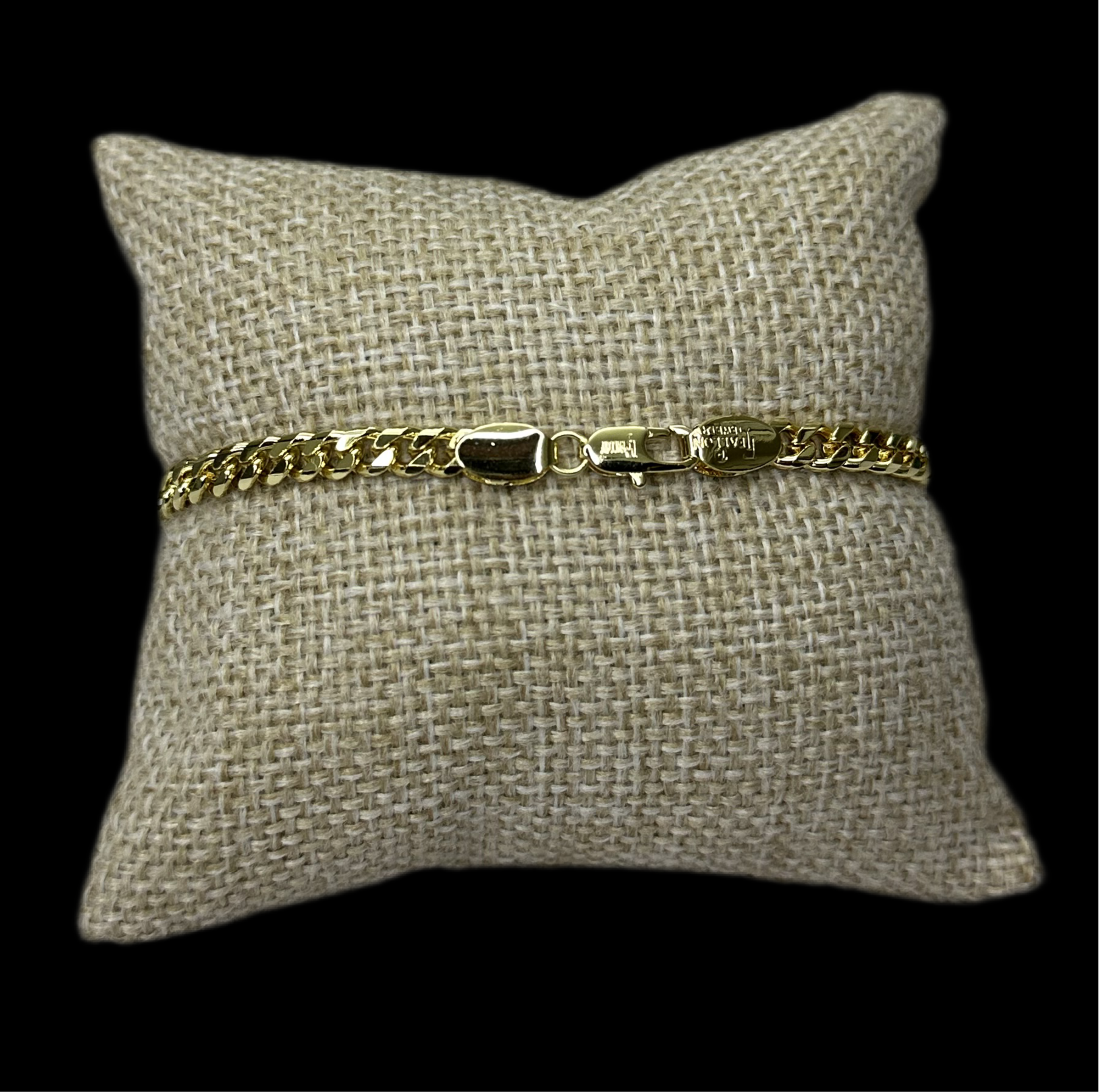 Pulsera Cubana Oro Laminado 4.5 mm