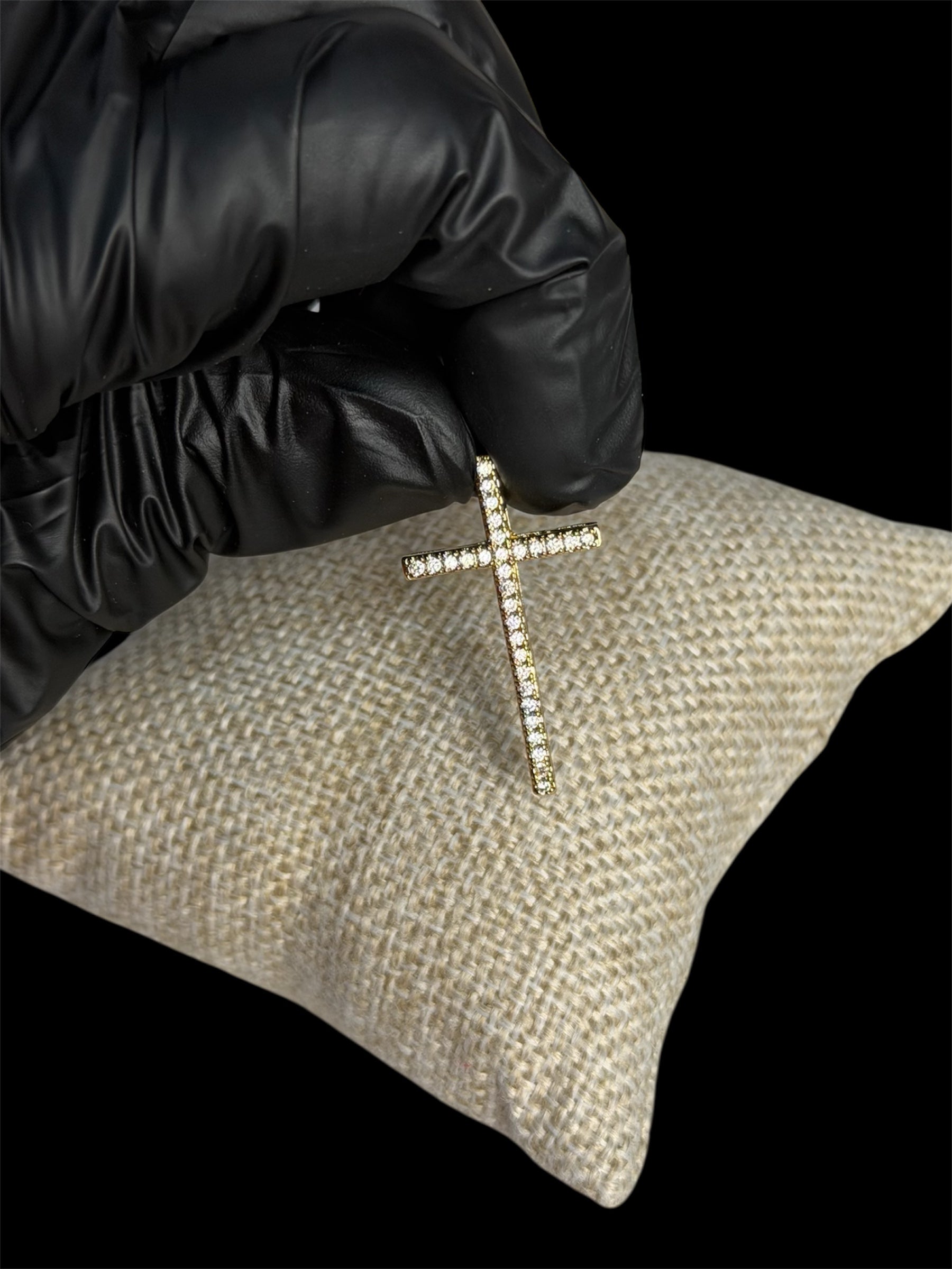 Dije Cruz 3.5 cm Oro Laminado 18 K