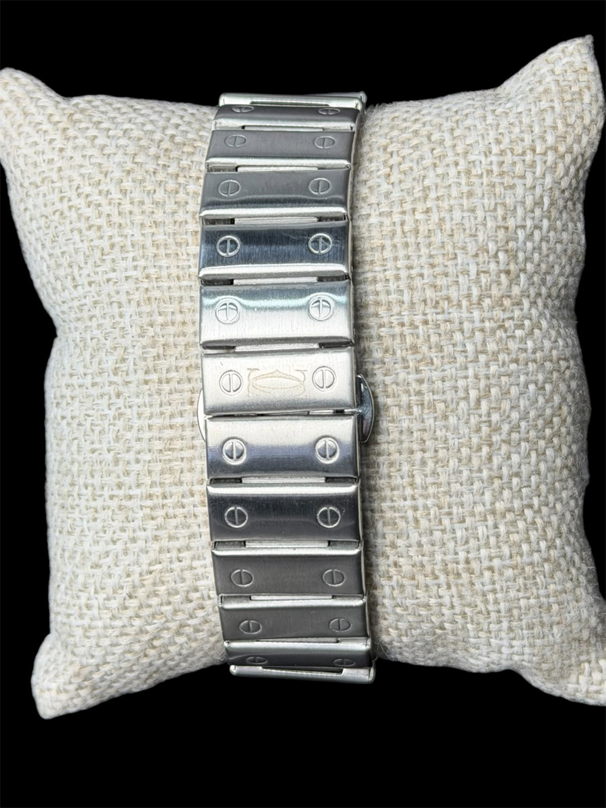 Reloj Santos Crtr Plata Azul Blanco